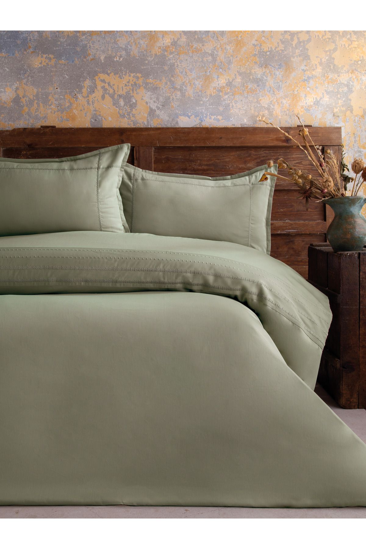 BED LİNE ELEGANCE RUNA PAMUK SATEN NEVRESİM TAKIMI ADAÇAYI ÇİFT KİŞİLİK