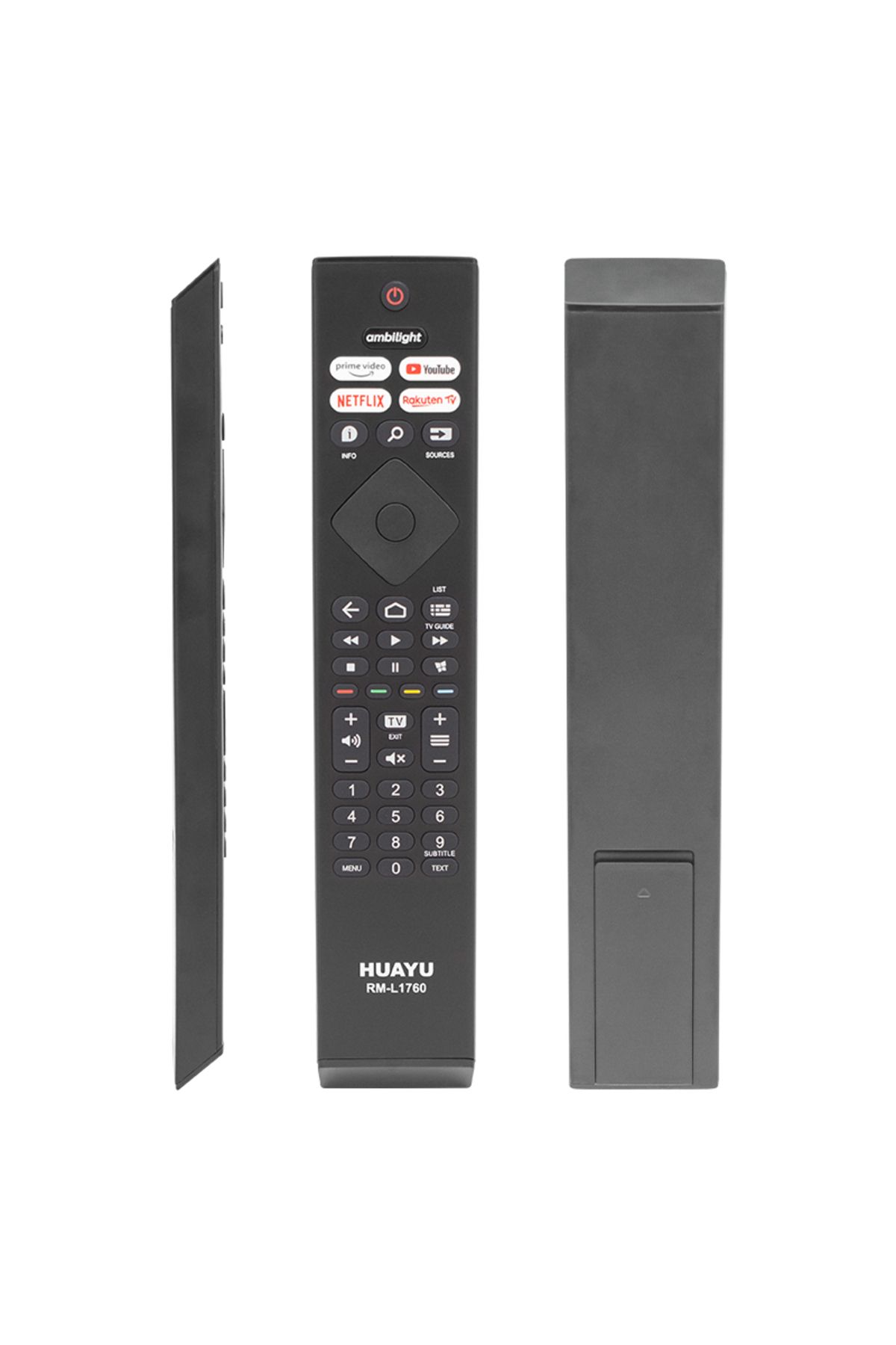 Modafiks HUAYU KL RM-L1760 AMBILIGHT-NETFLIX-PRIME VIDEO-YOUTUBE-RAKUTEN TV TUŞLU LED TV KUMANDASI (5122)