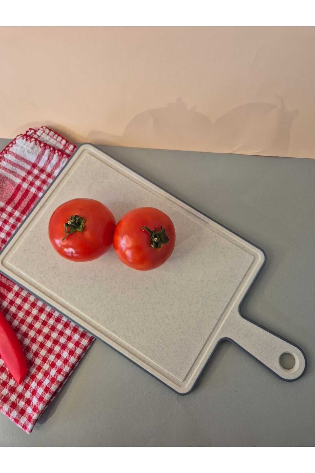 Gondol KAYMAZ KESİM PANOSU KESME TAHTASI VEGGİE G765 27 X 19 CM 7 MM KREM