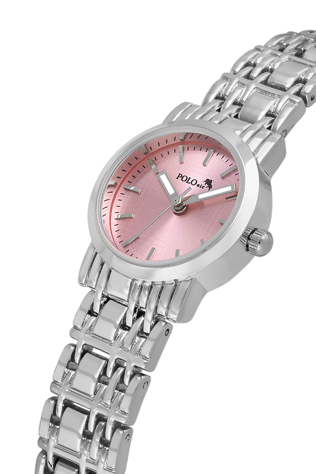 Polo Air Zarif Kadın Kol Saati Gümüş Pembe Renk PL-1549B4x