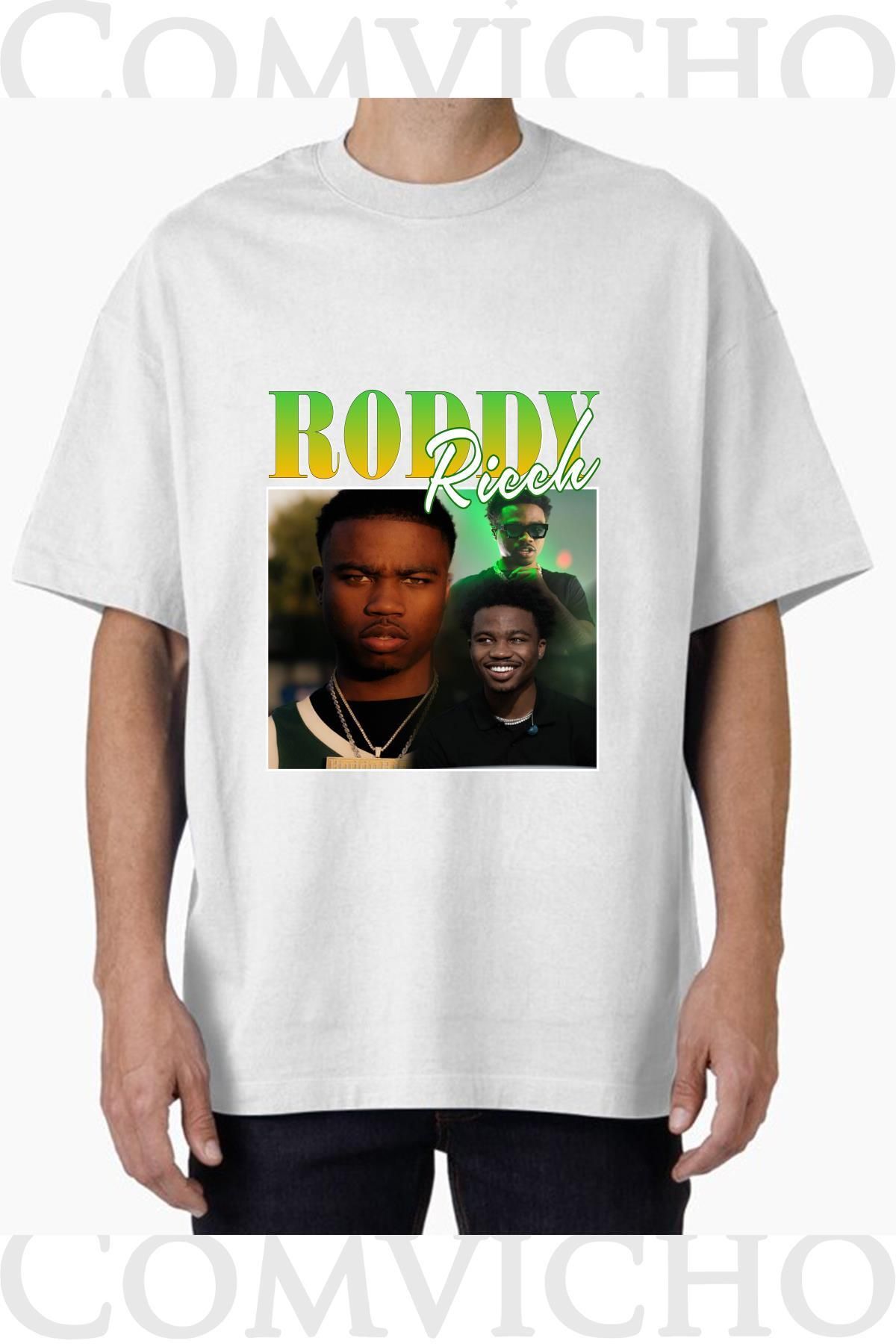 COMVİCHO Unisex roddy v1 Tasarım Baskılı Oversize Tişört