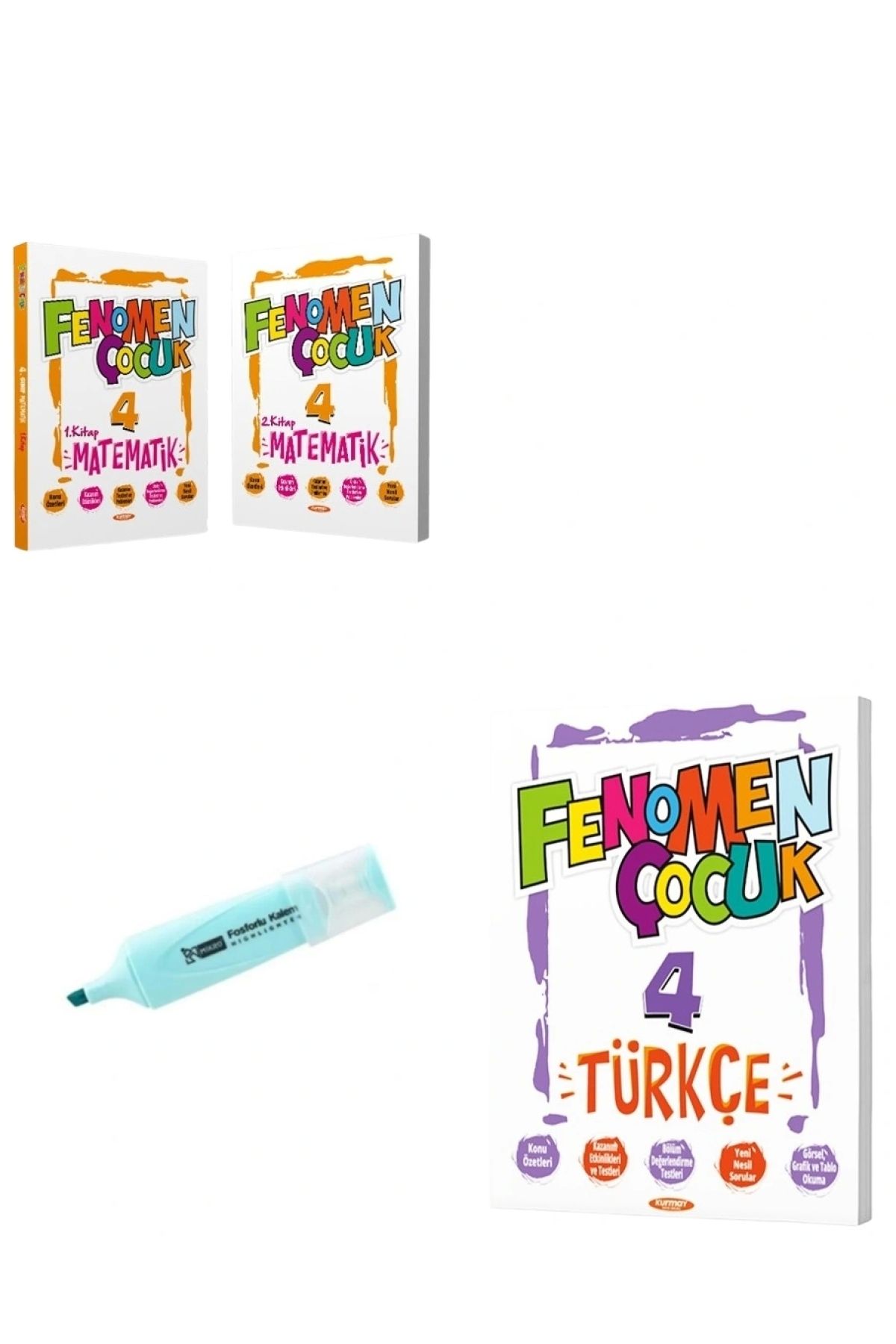 Fenomen Yayıncılık 4.Sınıf Matematik-1,-2 Ve Türkçe Soru Bankası