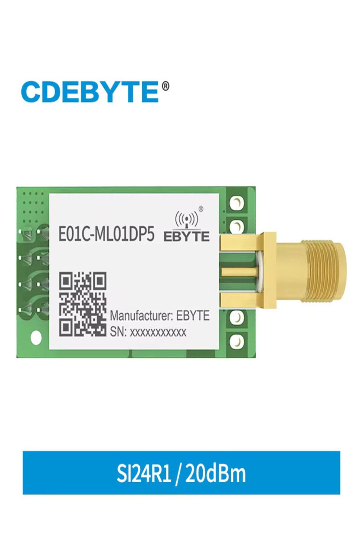 Choice-Si24R1 2.4GHz PA LNA rf SPI Module 100mW 20dBm E01C-ML01DP5 CDEBYTE 2.5km Long Range Wireless Tra... 7
