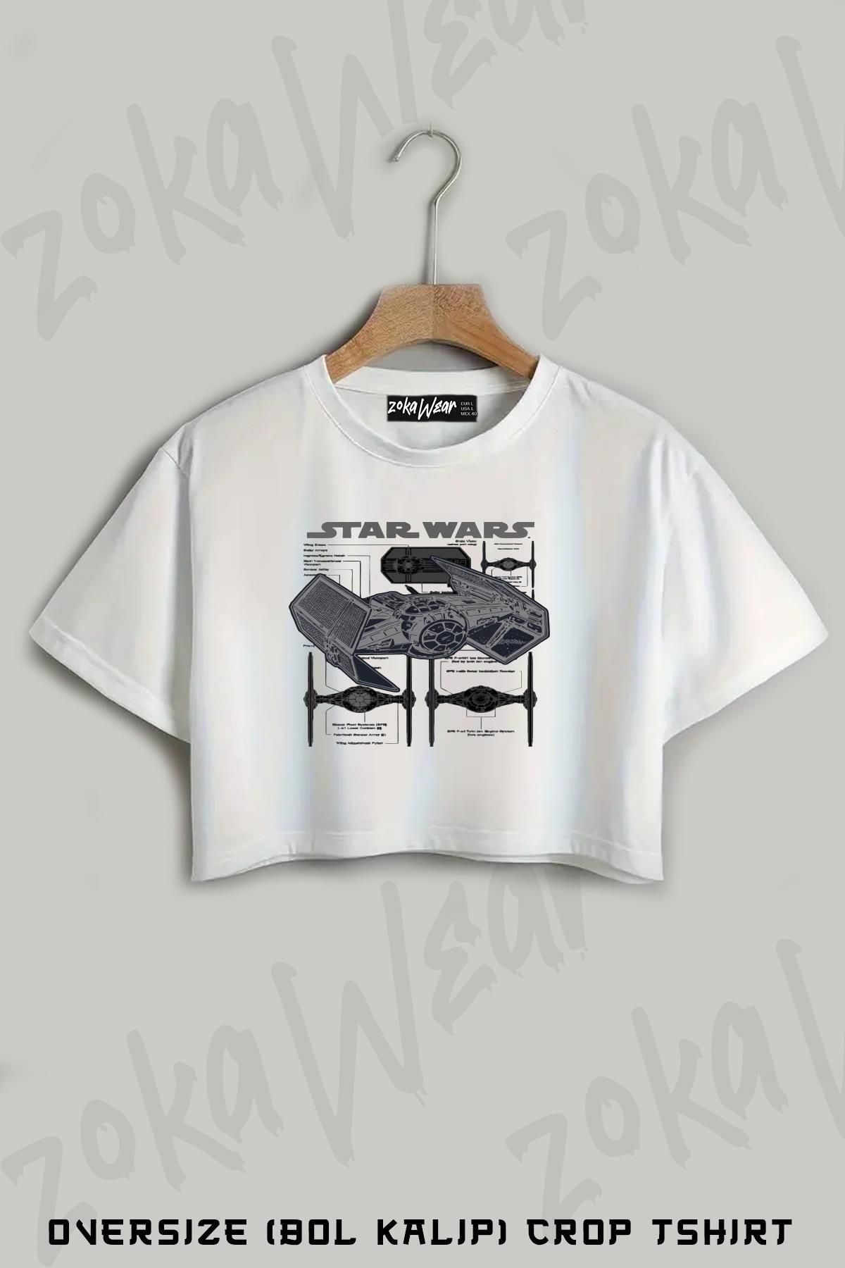 ZOKAWEAR-Tricou oversize cu imprimeu Darth Vader Tie Fighter 1