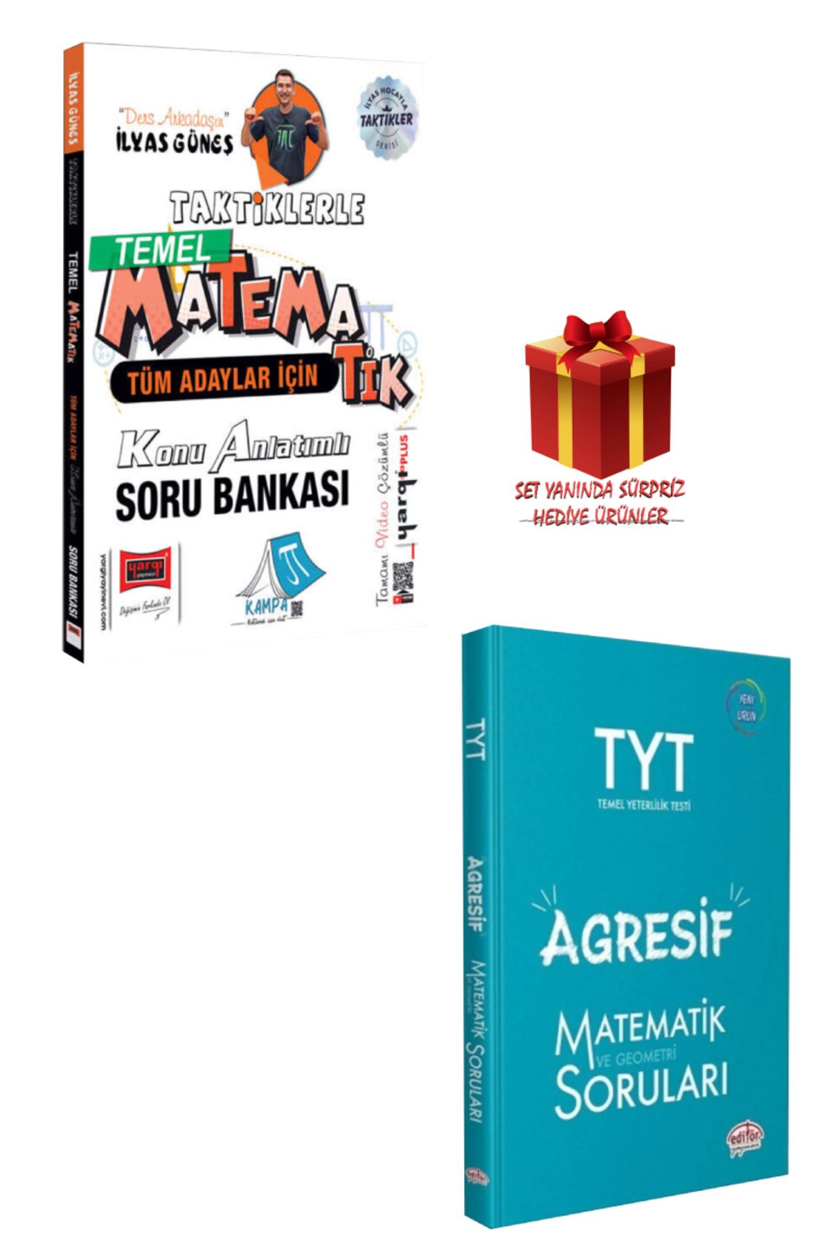 Yargı Yayınları İlyas Güneş Taktiklerle Matematik Konu Anlatımlı Soru Bankası+TYT Matematik ve Geometri Soru Bankası