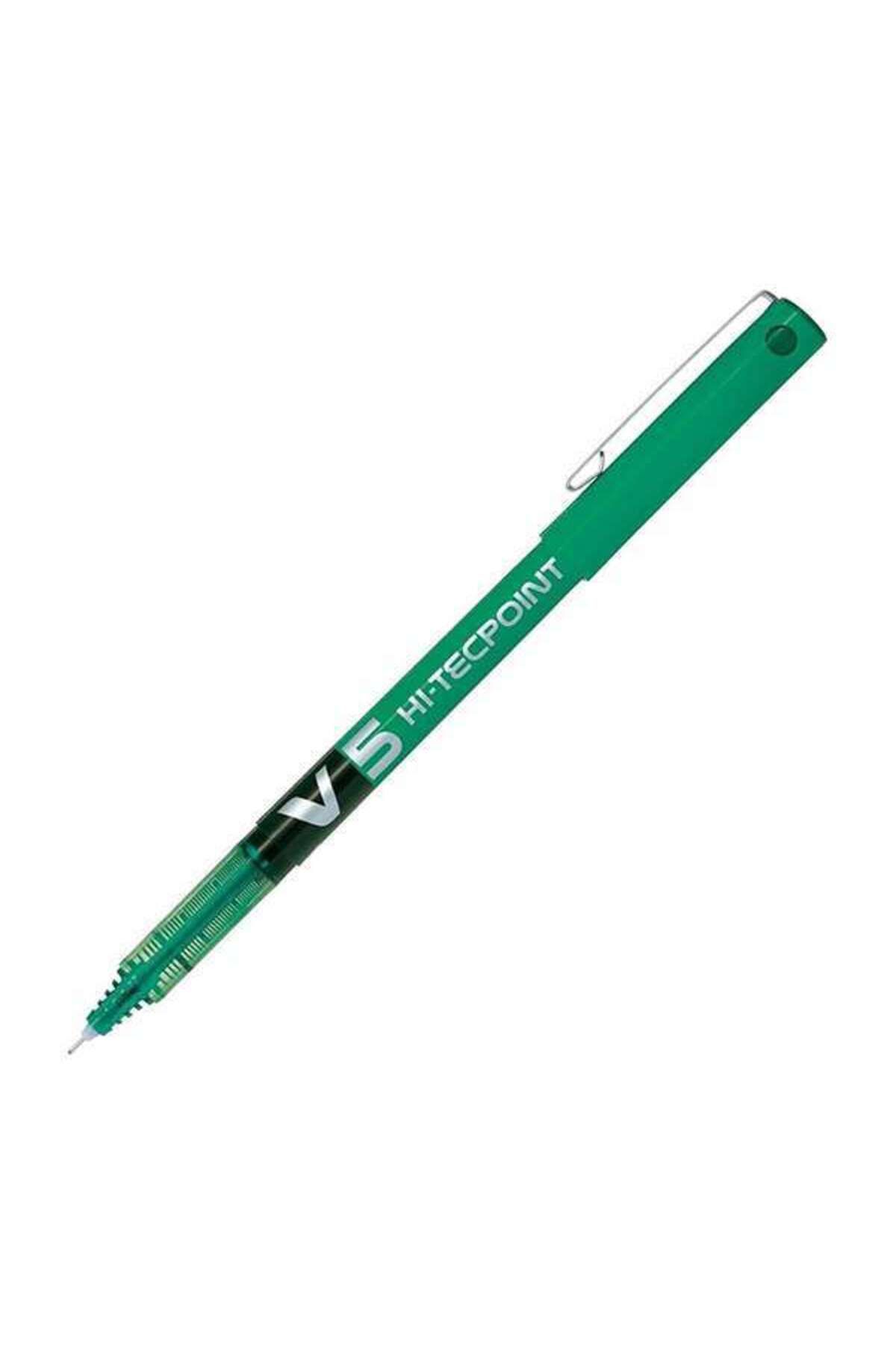 Pilot V5 Hi-Tecpoint Kalem Yeşil