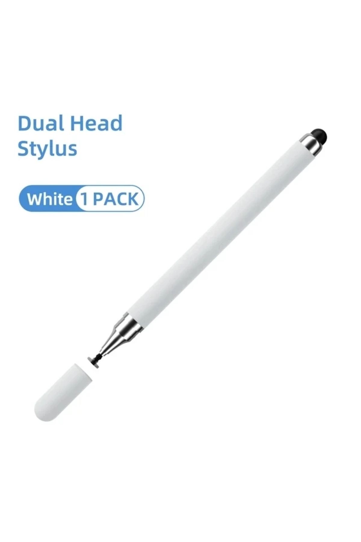 Choice-White Universal 2 In 1 Stylus Pen For iOS Android Touch Pen Drawing Capacitive Pencil For iPad Samsu 1