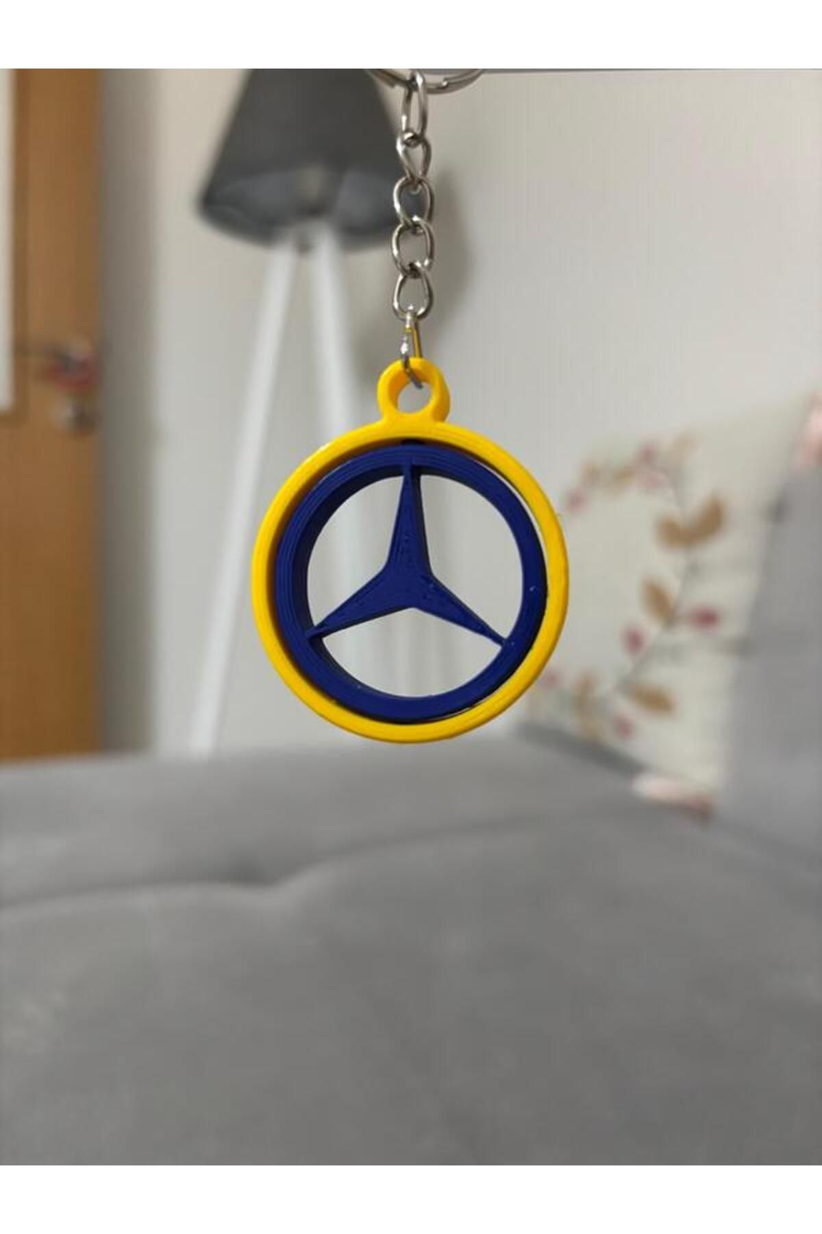 weARSwe Fenerbahçe Renkli Mercedes Benz Marka Anahtarlık