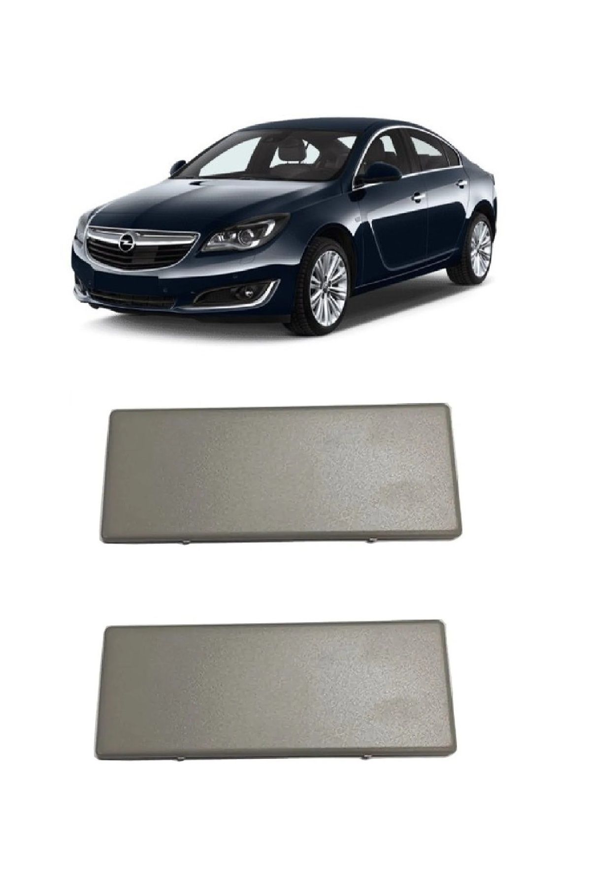 CMEPARTS Opel insignia A 2009-2013 Uyumlu Gri Güneşlik Makyaj Ayna Kapağı Sağ+Sol Takım 2 Adet 1437221