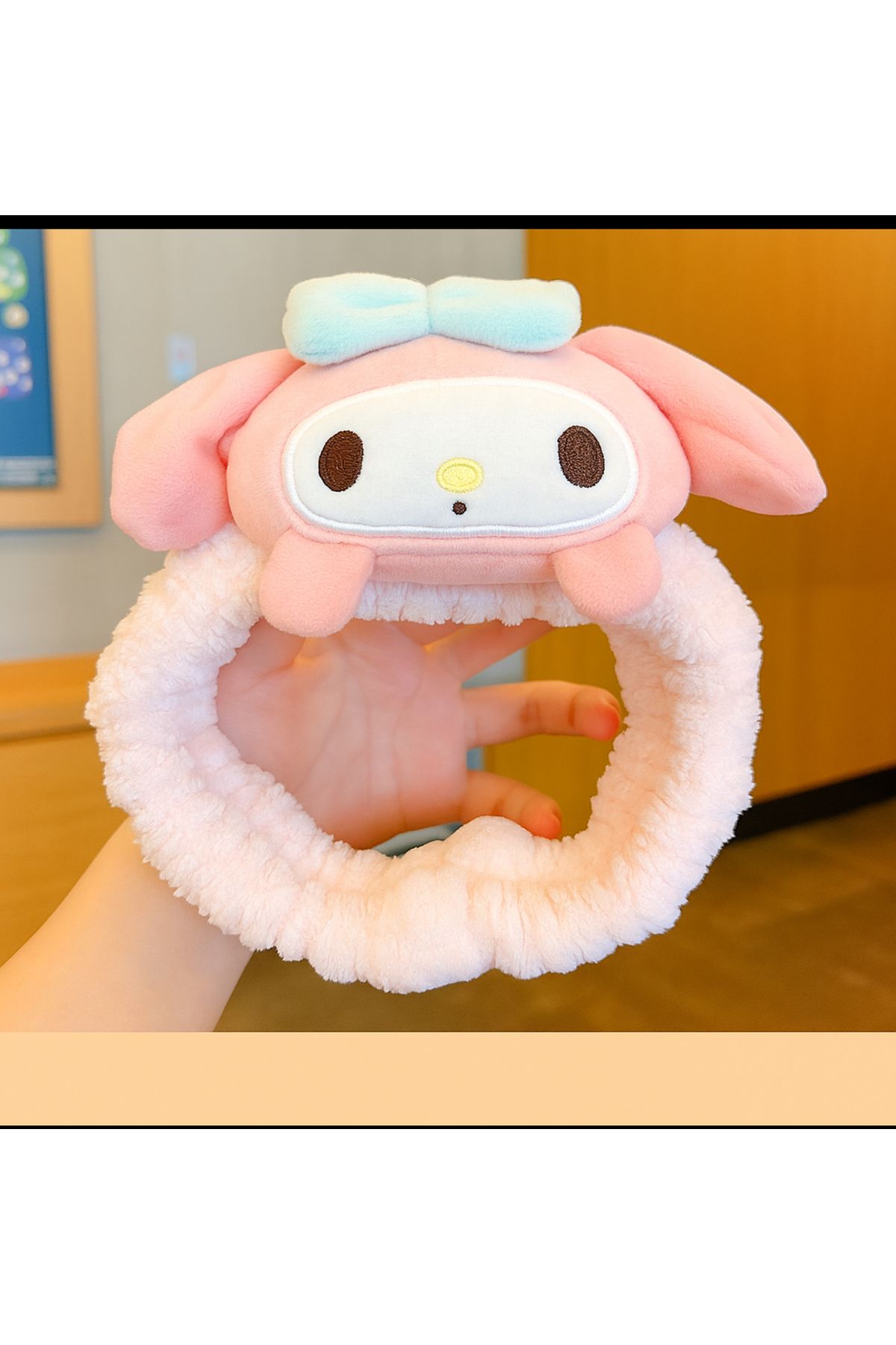 facnspt My Melody Peluş Saç Bandı – Sevimli ve Yumuşak Tasarım