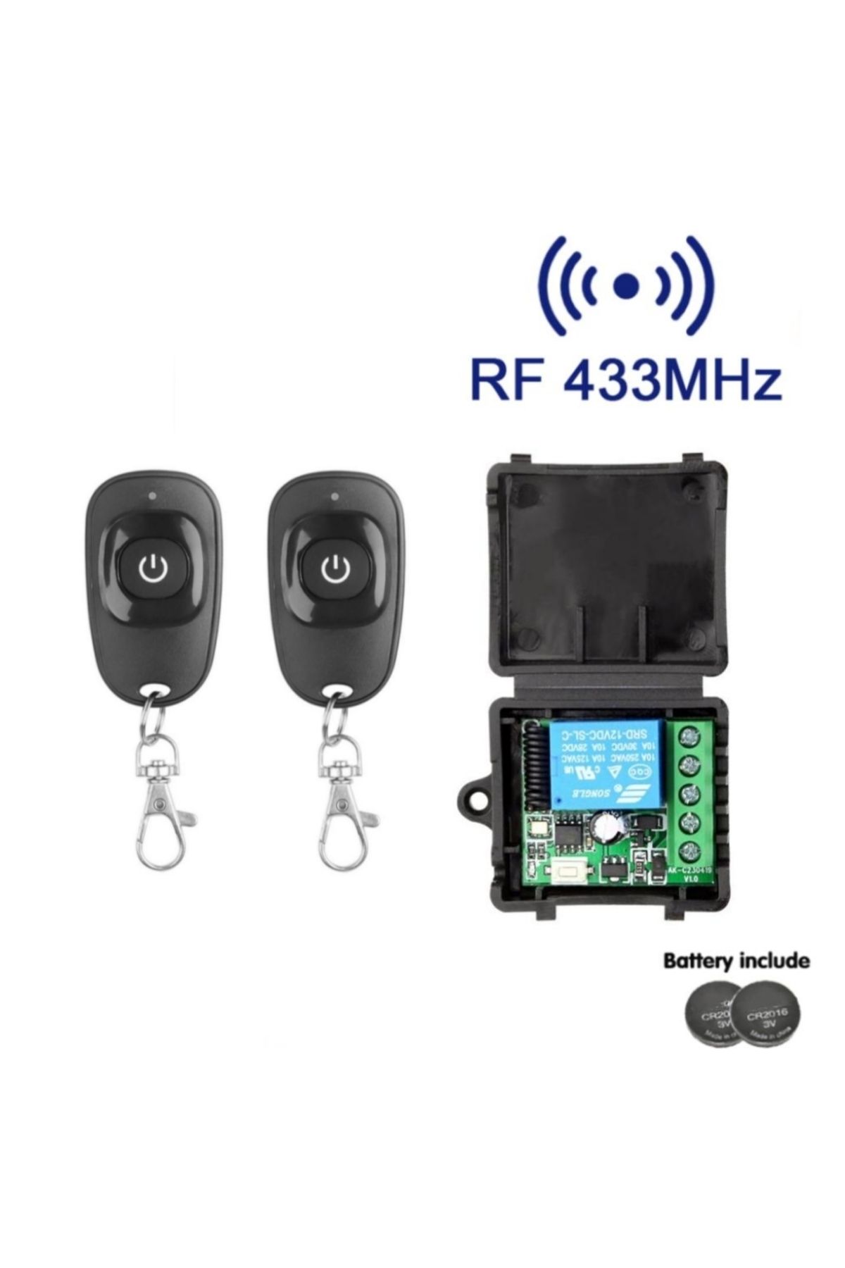Choice-1RC 2B 433 Mhz Universal Gate Remote Control Switch DC 12V 10A Relay Receiver Mini Module Remote Con 1