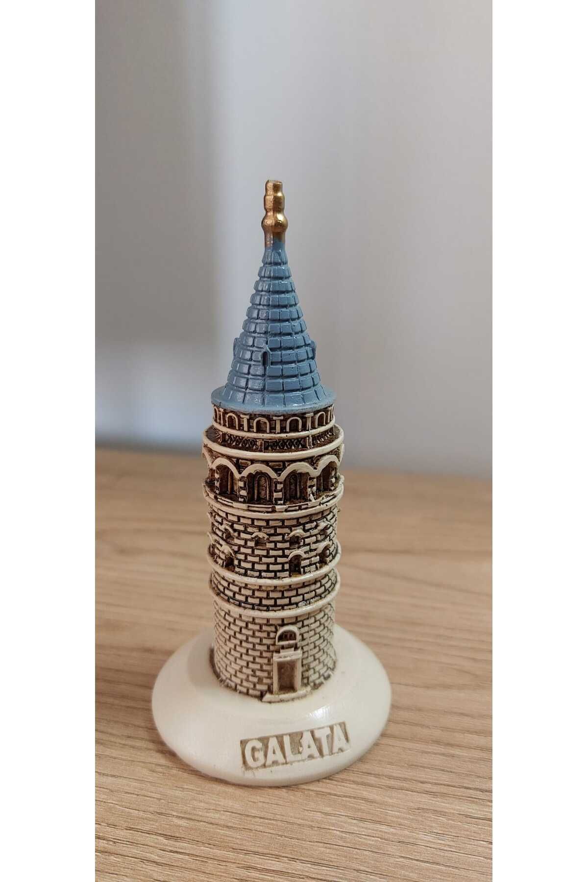 SerenityHaven Galata Kulesi Biblo 11.5 cm BEJ