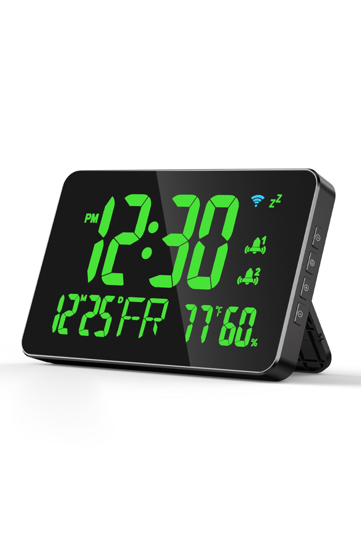 Choice-C Tuya WiFi Desktop Clock Calendar Intelligent Thermometer Hygrometer with Digital LED Display Supp. 1