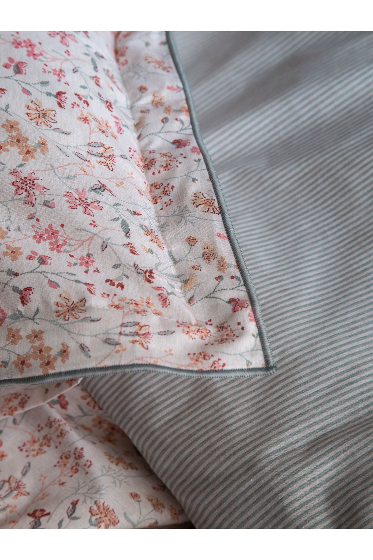 BED LİNE-Senses Miracle Bedding Set Single Blush 6