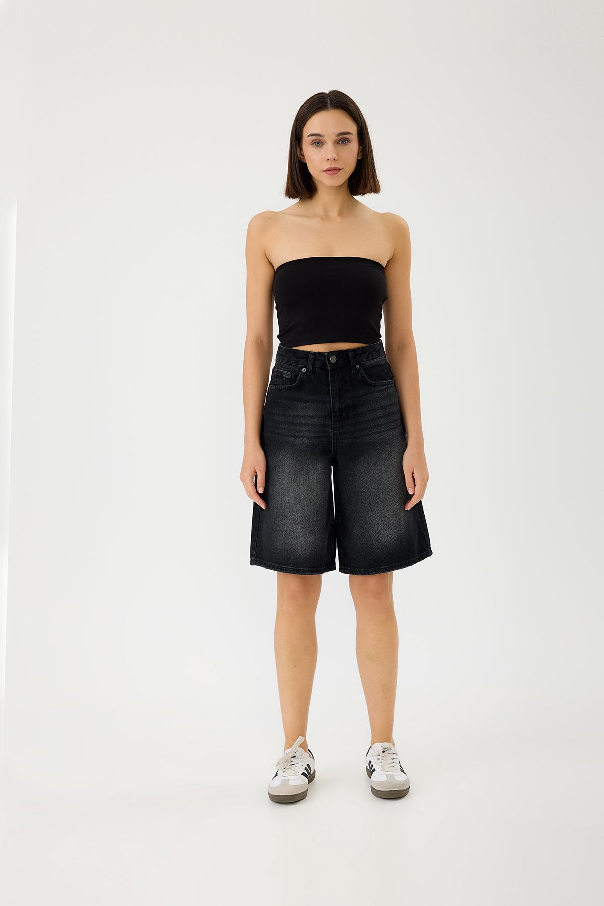 SEVİLEN Kar Yıkamalı Denim Şort