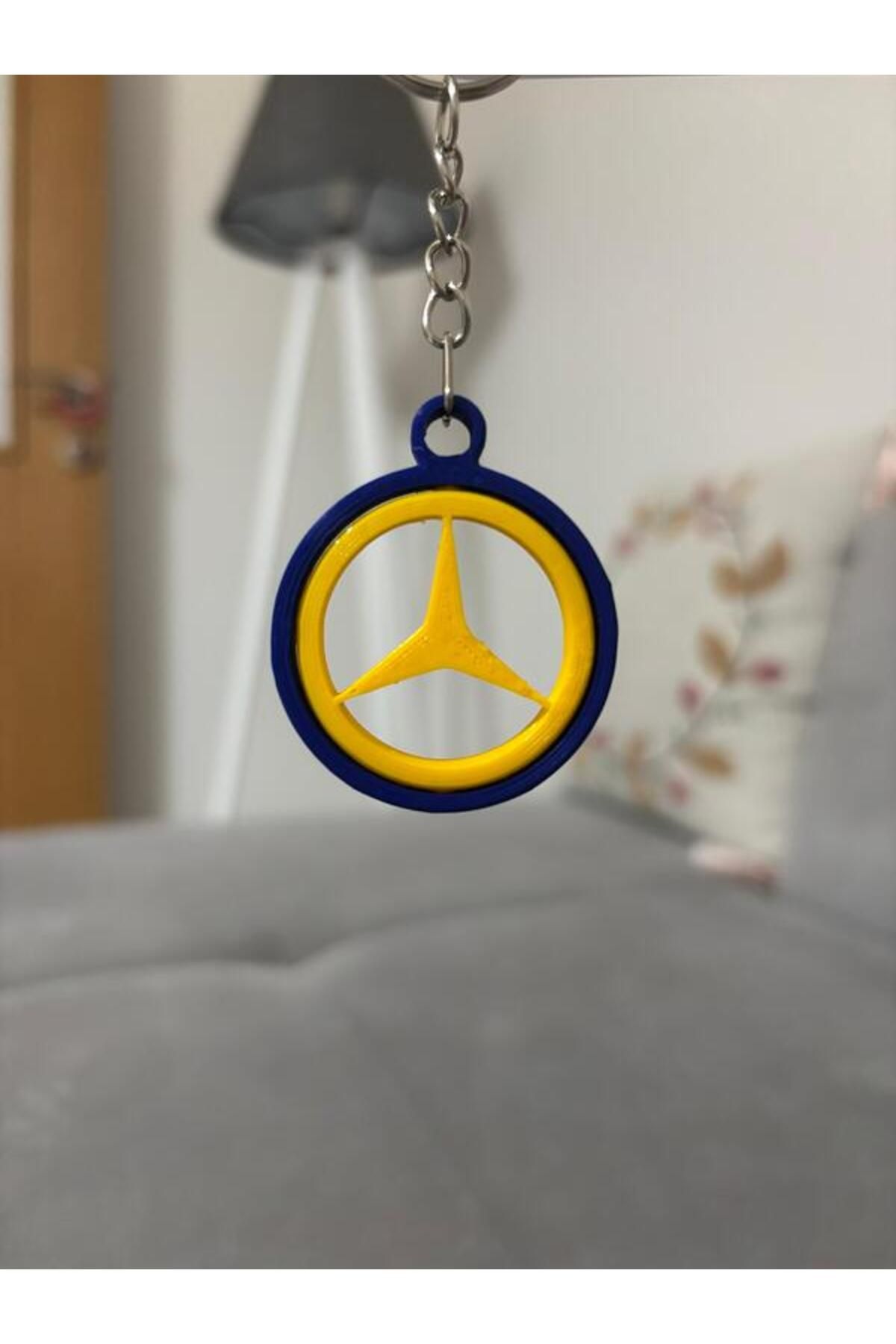weARSwe Fenerbahçe Renkli Mercedes Benz Marka Anahtarlık