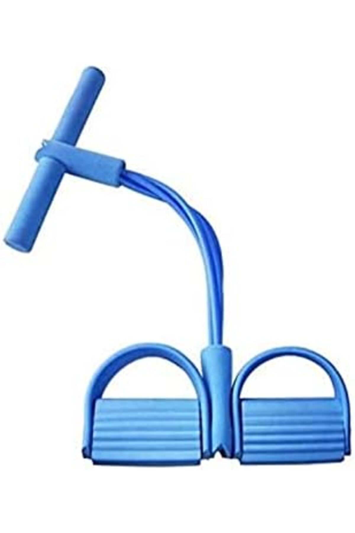 حبل سحب مرن من 4 انابيب مع دواسة للقدم لتمارين البطن والساق والخصر تومي