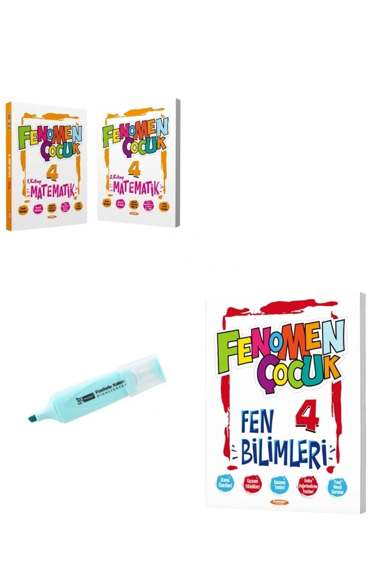 Fenomen Yayıncılık 4.Sınıf Matematik-1,-2 Ve Fen Bilimleri Soru Bankası