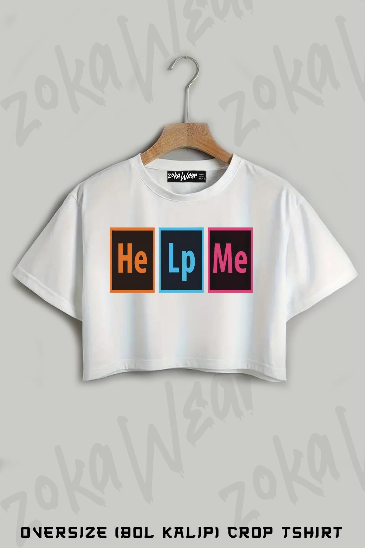ZOKAWEAR Grafiker Baskılı Oversize Crop T-Shirt