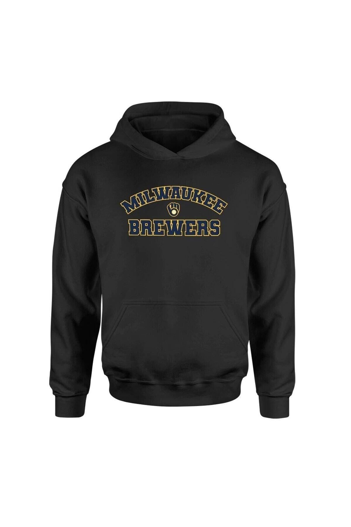 Pisa Art Milwaukee Brewers Siyah Hoodie