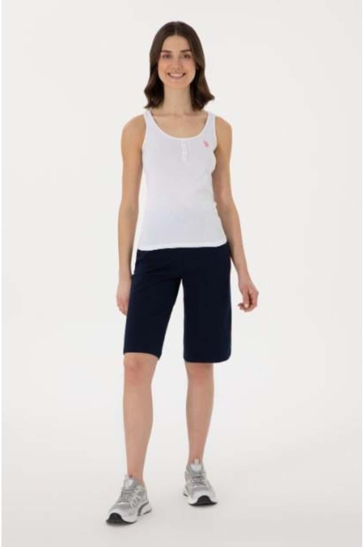 U.S. Polo Assn. USPA Kadın DAMEN25 Örme Capri Bermuda 2080821