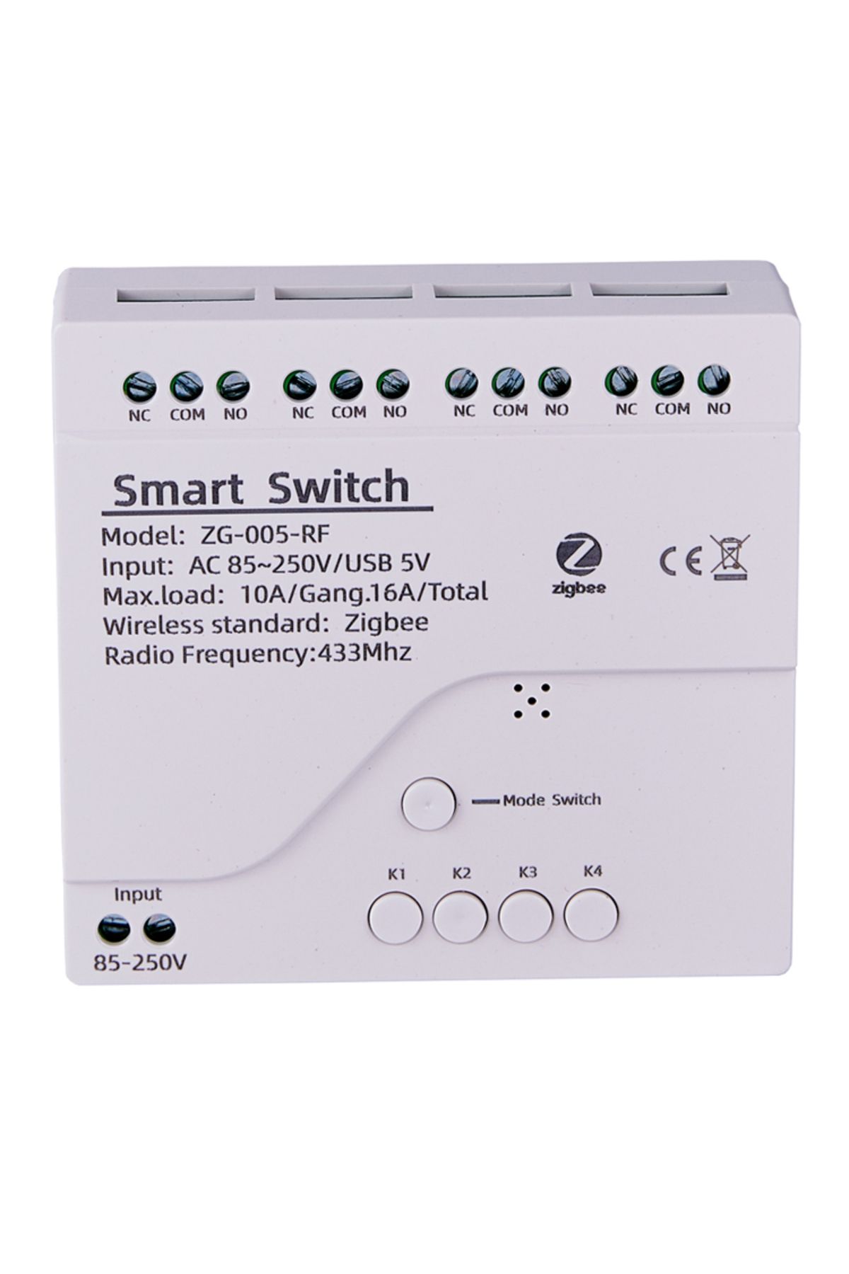 Choice-Ac85-250v 4ch Zigbee Tuya Smart Home Relay Module 85-250v Relay Ac Dc 7-32v 85-250v Works Alexa Goog 8