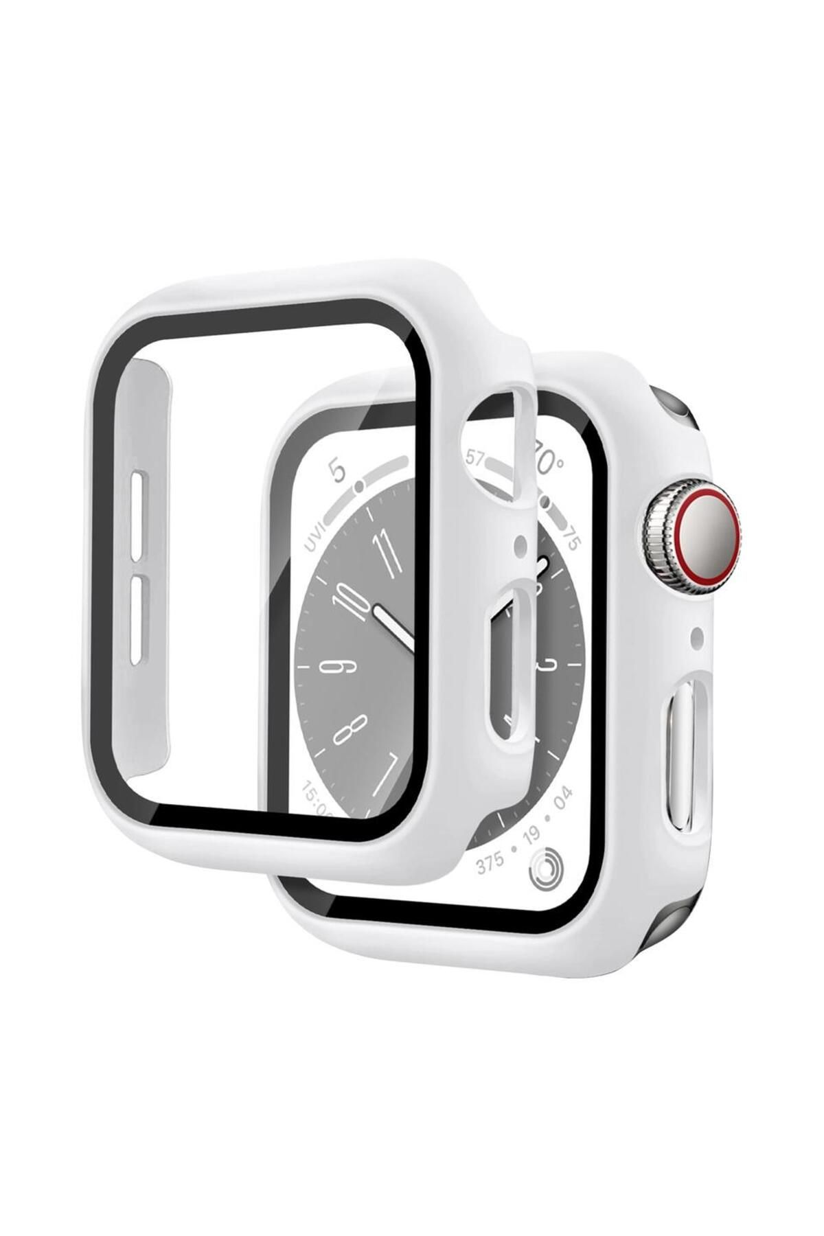 Choice-44mm series 654SE White Glass+Cover For Apple Watch case 46mm 44mm 40mm 45mm 41mm 42mm 38mm Screen P 1