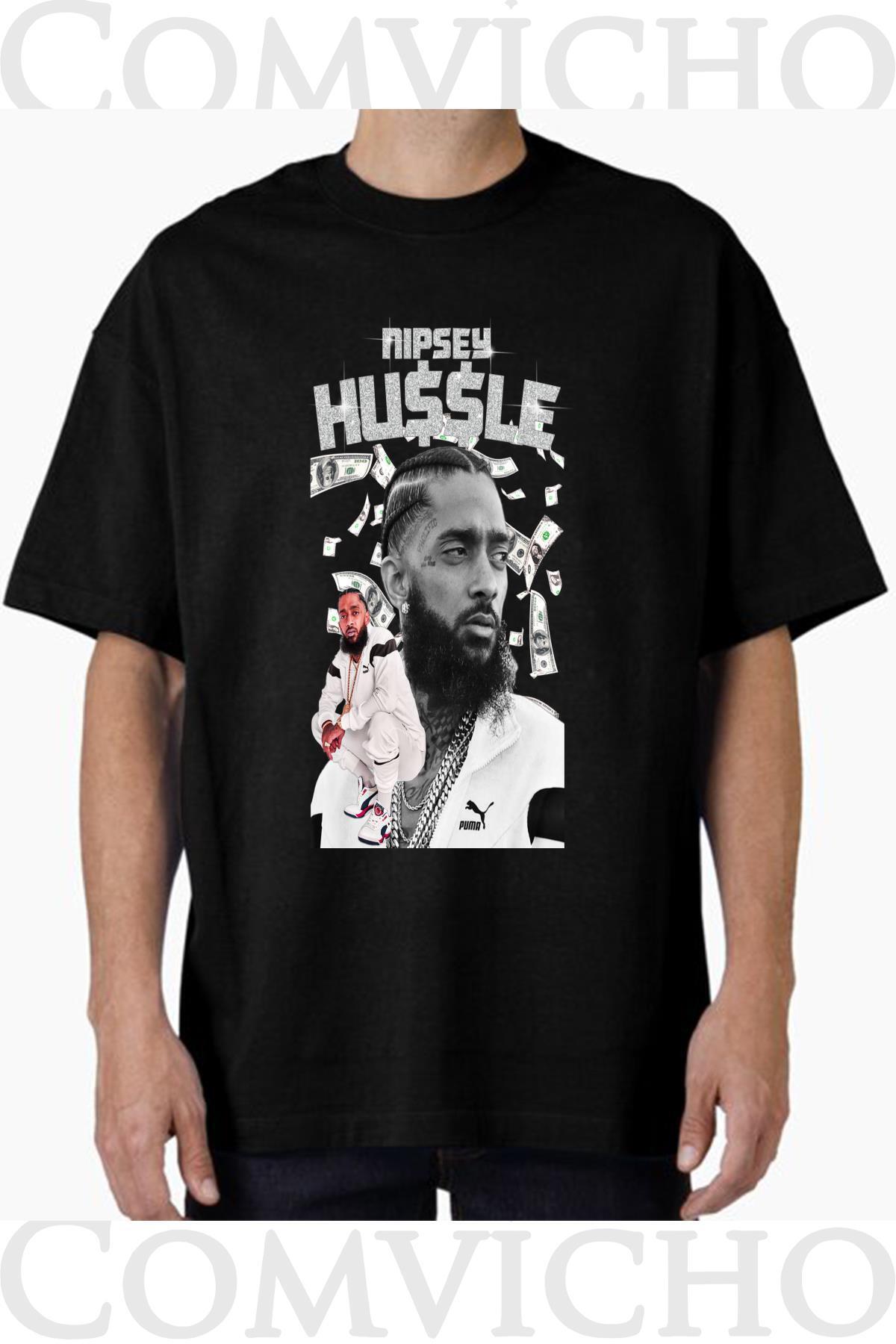 COMVİCHO-Unisex Nipse V3 Design Printed Oversize T-Shirt 1
