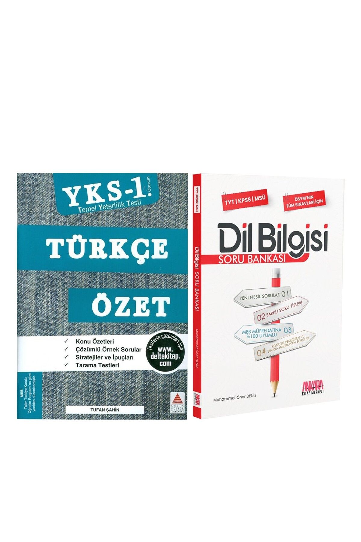 Ankara Kitap Merkezi Delta Kültür TYT Türkçe Özet ve AKM Dil Bilgisi Soru Bankası Seti 2 Kitap
