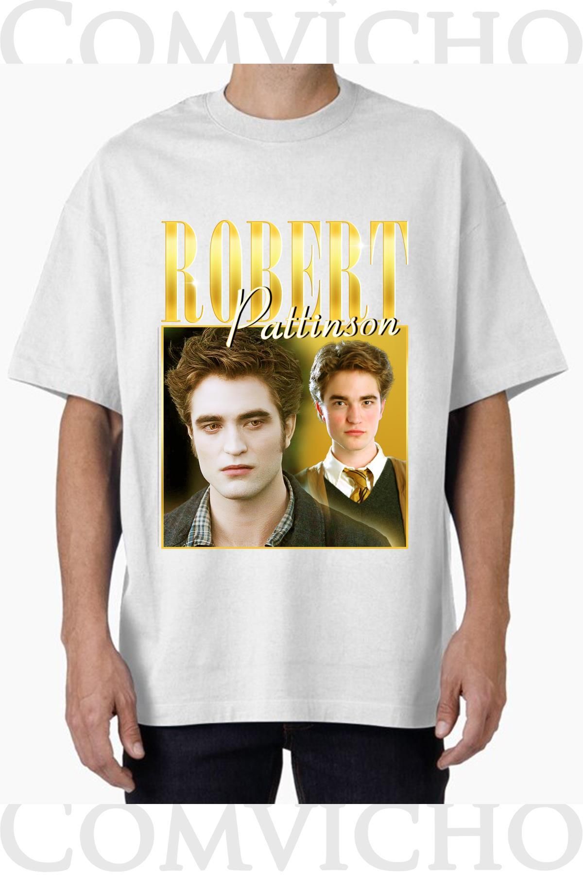 COMVİCHO Unisex robert v1 Tasarım Baskılı Oversize Tişört