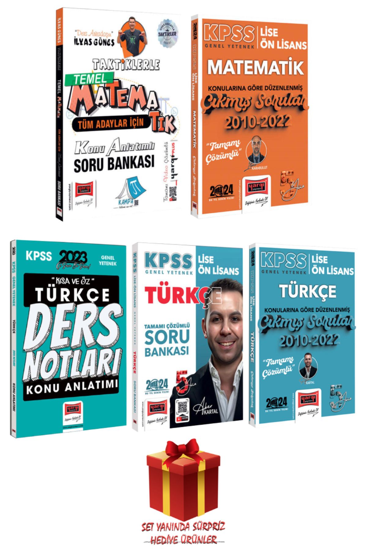 Yargı Yayınları İlyas Güneş Taktiklerle Matematik Konu Anlatımlı Soru Bankası+ KPSS Türkçe Matematik Çıkmış Sorular