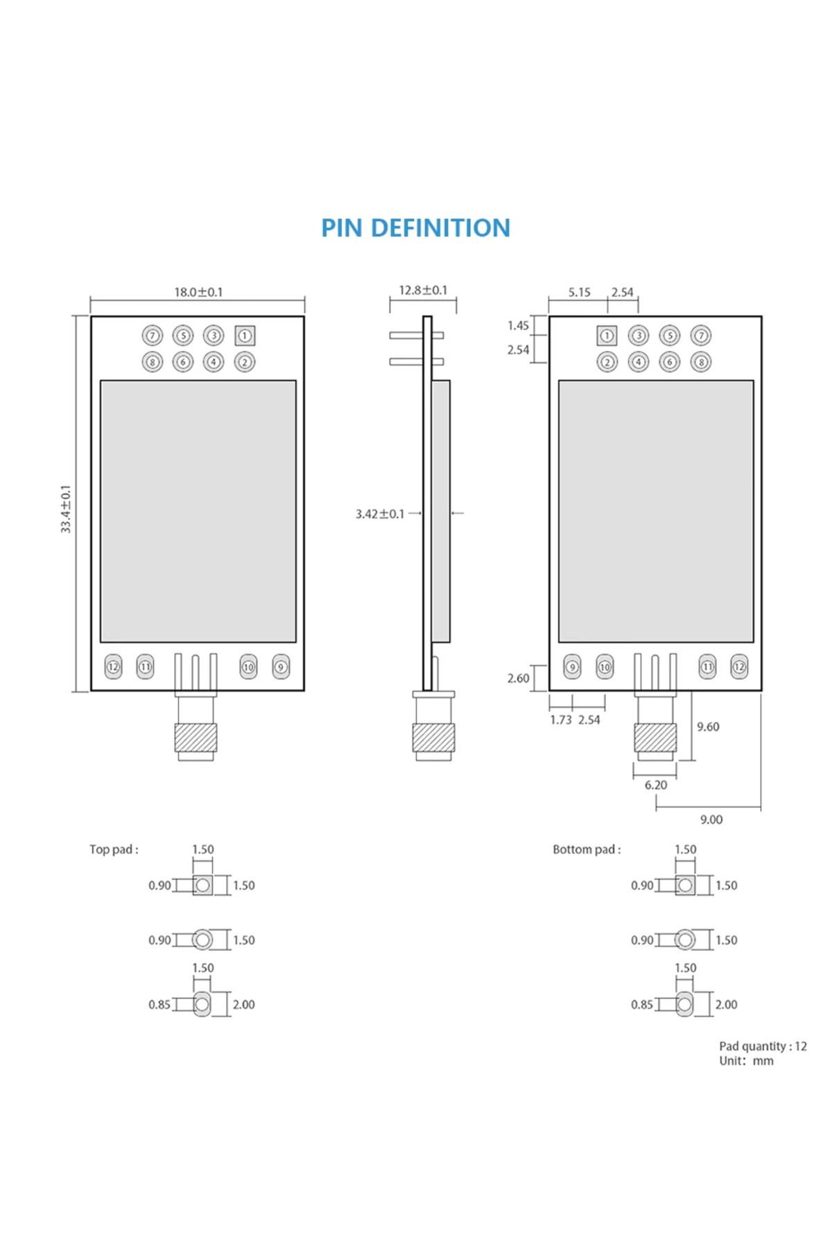 Choice-nRF24L01P 2.4GHz 500mW E01-2G4M27D SPI Transceiver E01-2G4M27D 27dBm SMA Long Range nRF24L01 PA L... 4