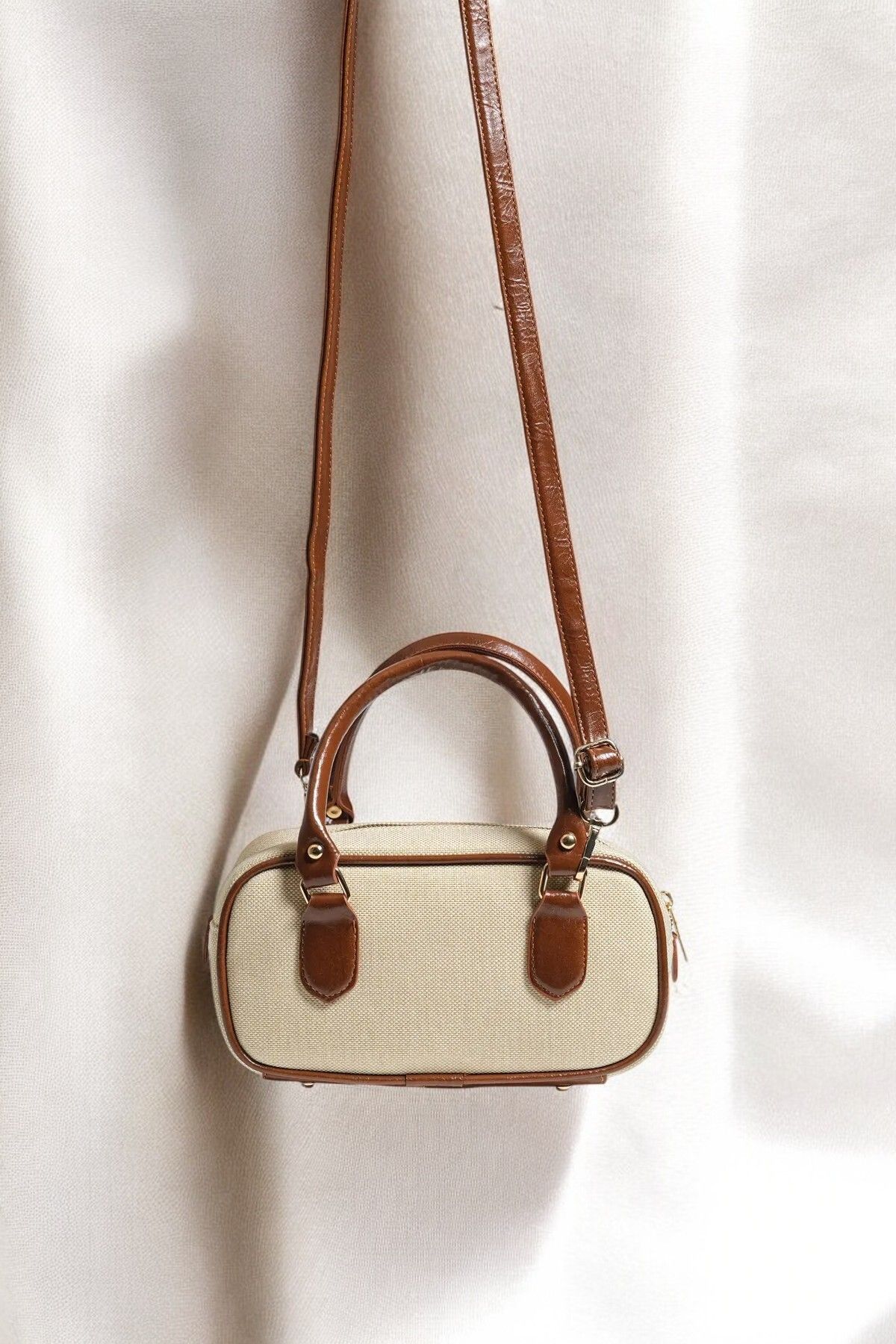 777 FASHİON Kadın Hasır Görünümlü Mini Tote Çanta