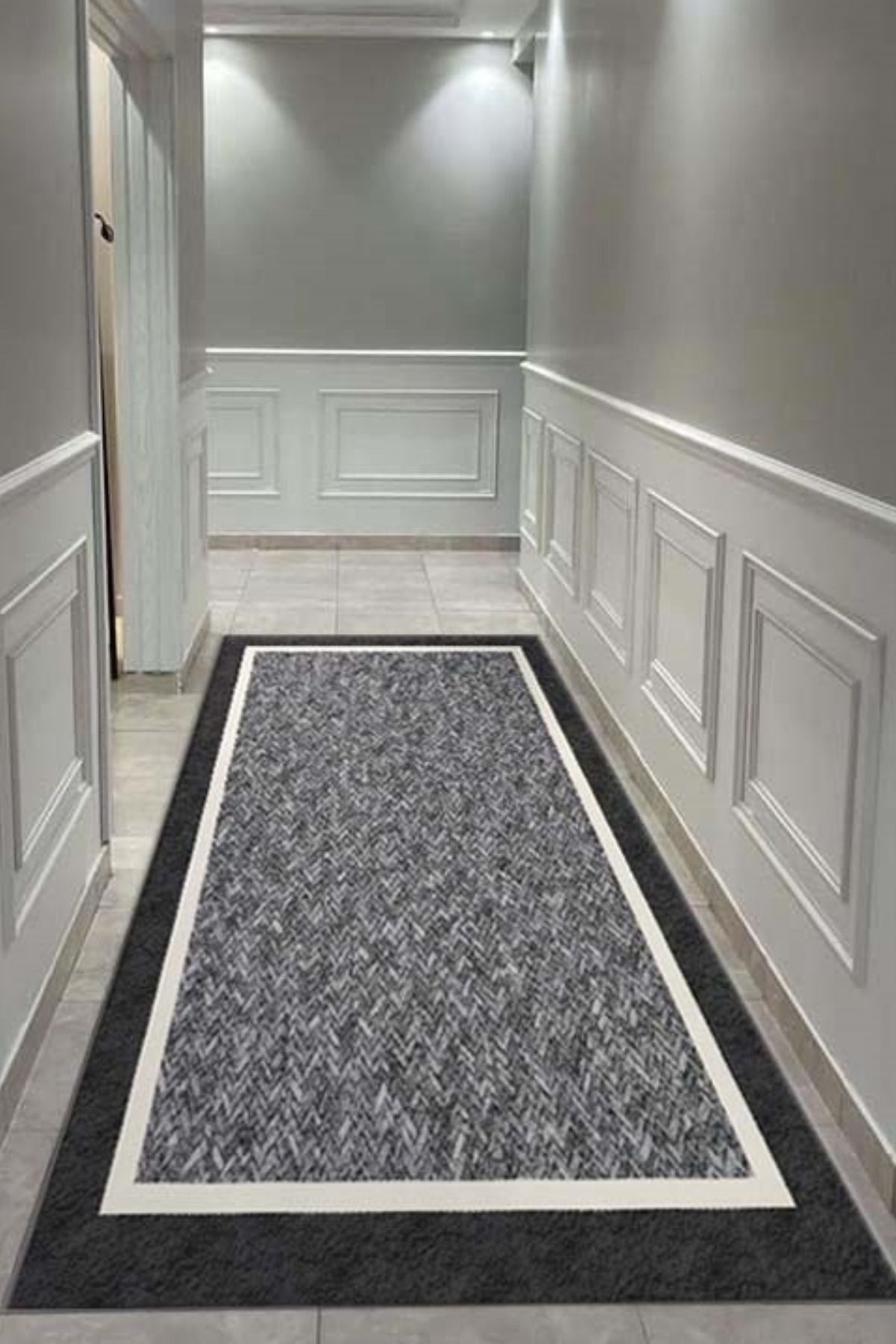 DERAS HOME Dijital Baskı Yıkanabilir Kaymaz Taban Yolluk