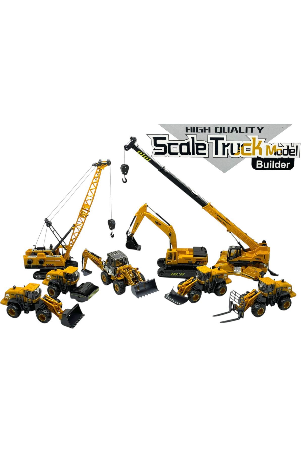 SCOWETTO İnşaat Araçları Kepçe Dozer Vinç Ayaklı Vinç Silindir Forklift Kar Küreyci
