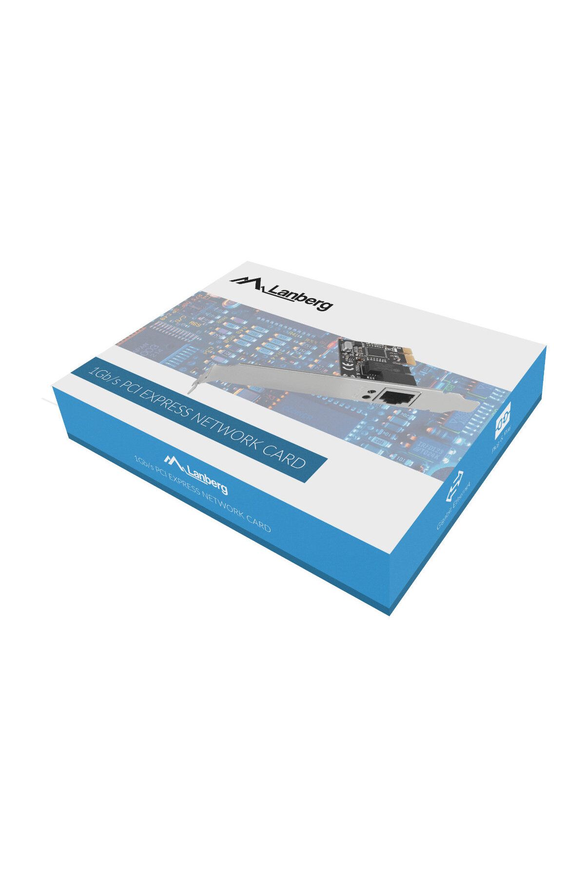 Lanberg-Gigabit network card, Lanberg 43392, low profile, PCI-Express-RJ45, PCI-E X1 1X RJ45 1GB RTL8111C 4