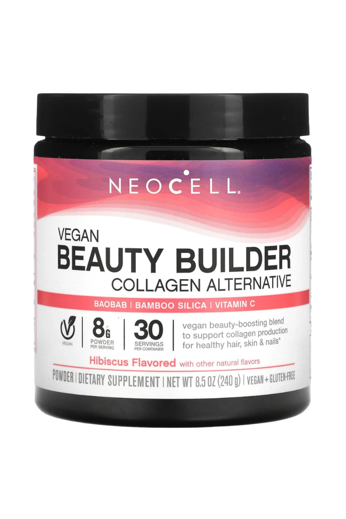 Neocell , Vegan Collagen Builder Powder, Hibiscus, 8.5 oz (240 g)
