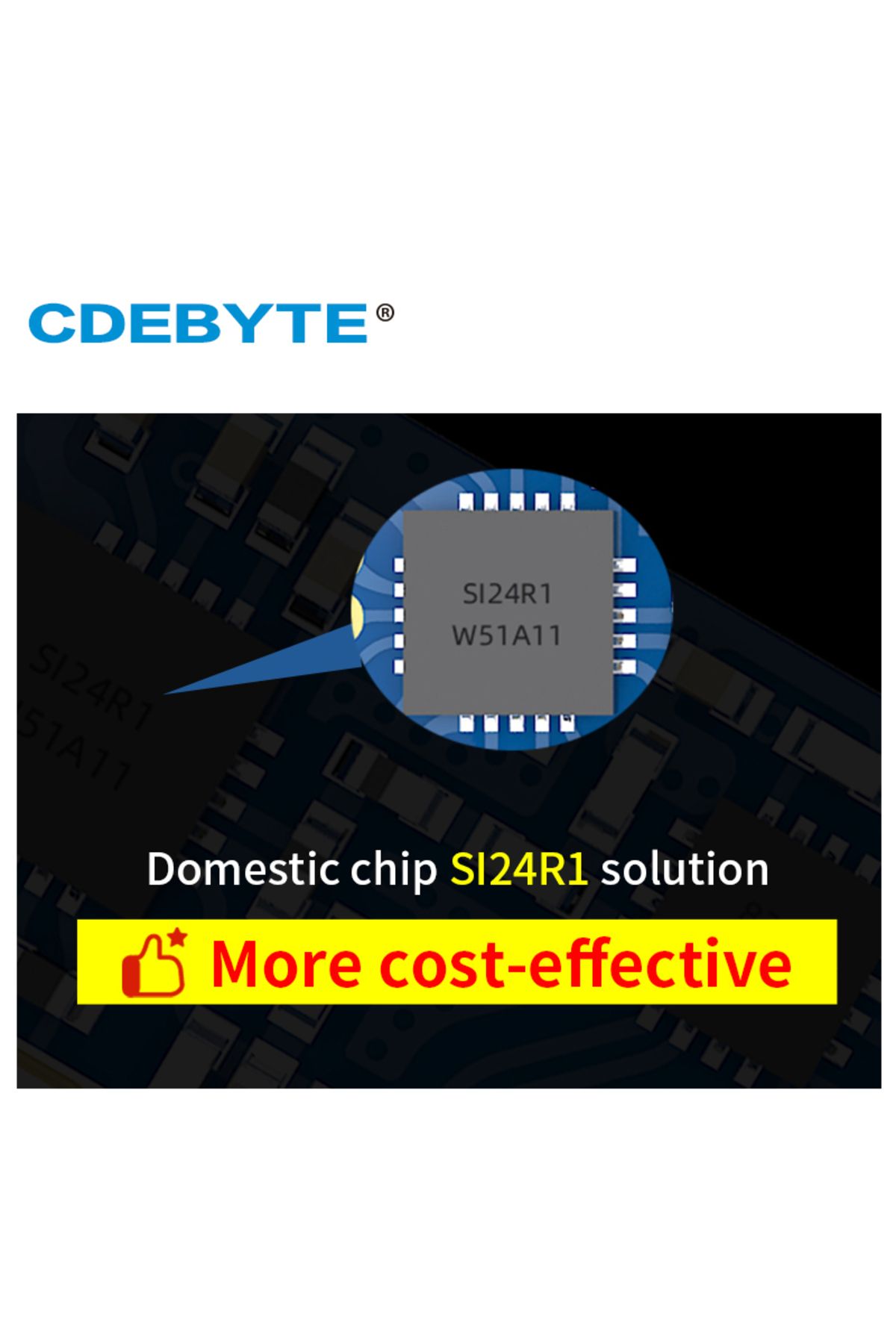Choice-Si24R1 2.4GHz PA LNA rf SPI Module 100mW 20dBm E01C-ML01DP5 CDEBYTE 2.5km Long Range Wireless Tra... 4