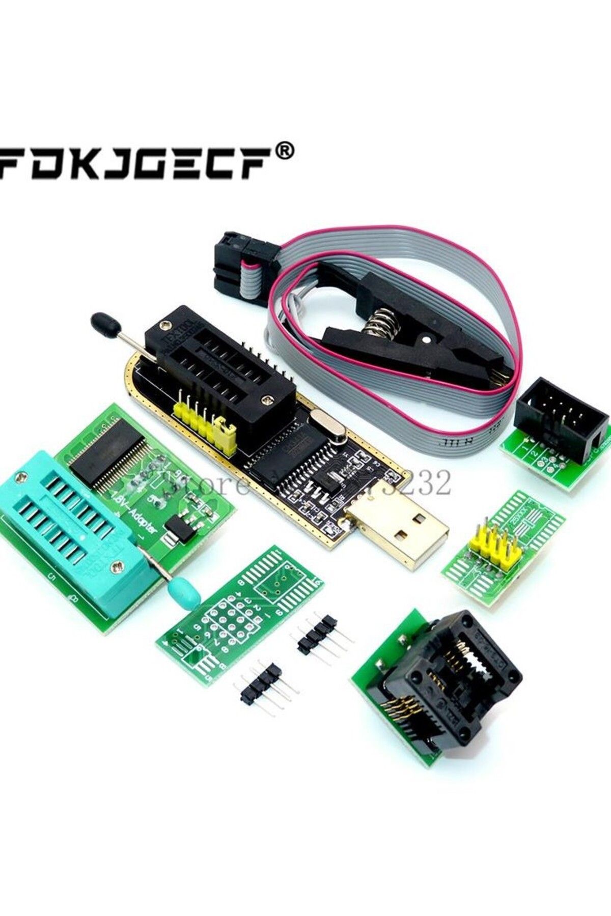 Choice-CH341A 24 25 Series EEPROM Flash BIOS USB Programmer Module + SOIC8 SOP8 Test Clip + 1.8V adapter... 8