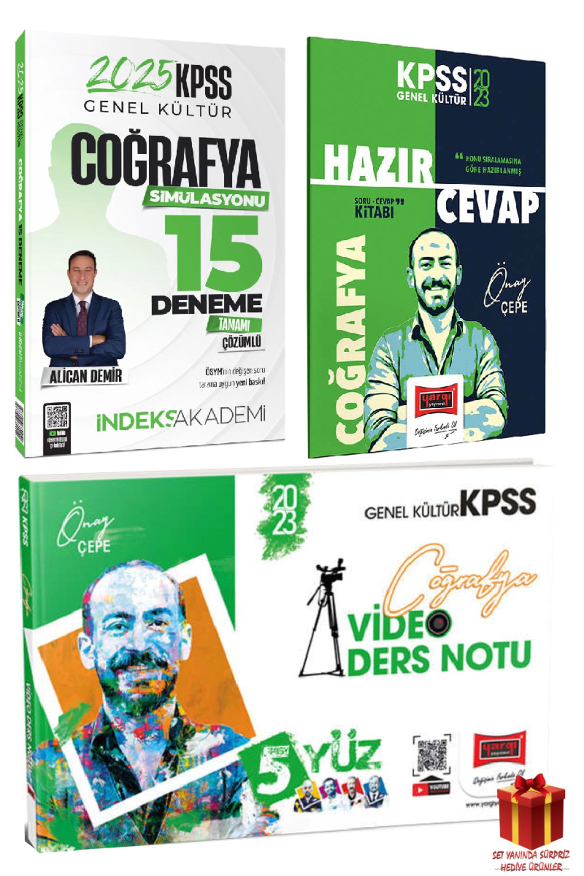İndeks Akademi 2025 İndeks Akademi KPSS Coğrafya Deneme+Yargı Coğrafya Hazır Cevap+Coğrafya Video Ders Notu