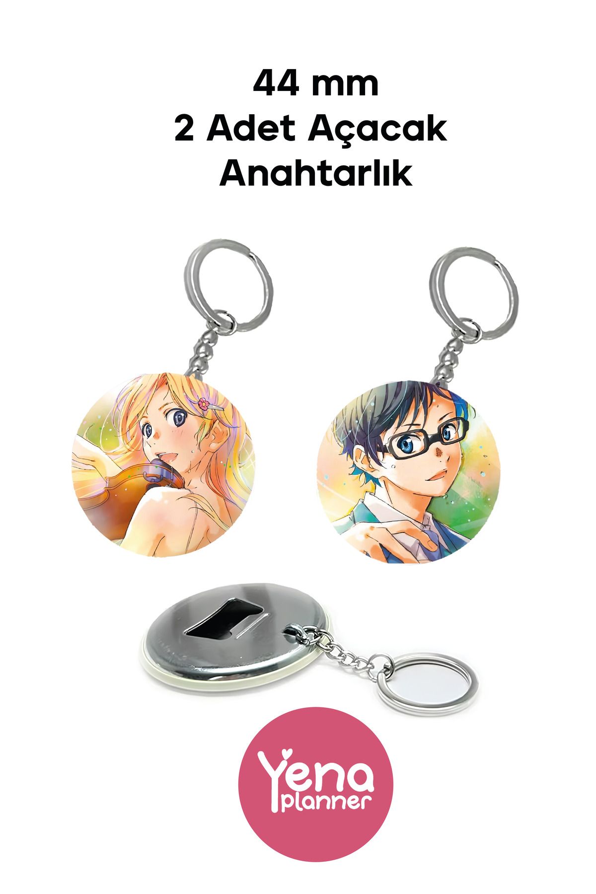 Yenaplanner Your Lie in April Çanta Süsü / Rozet Seti