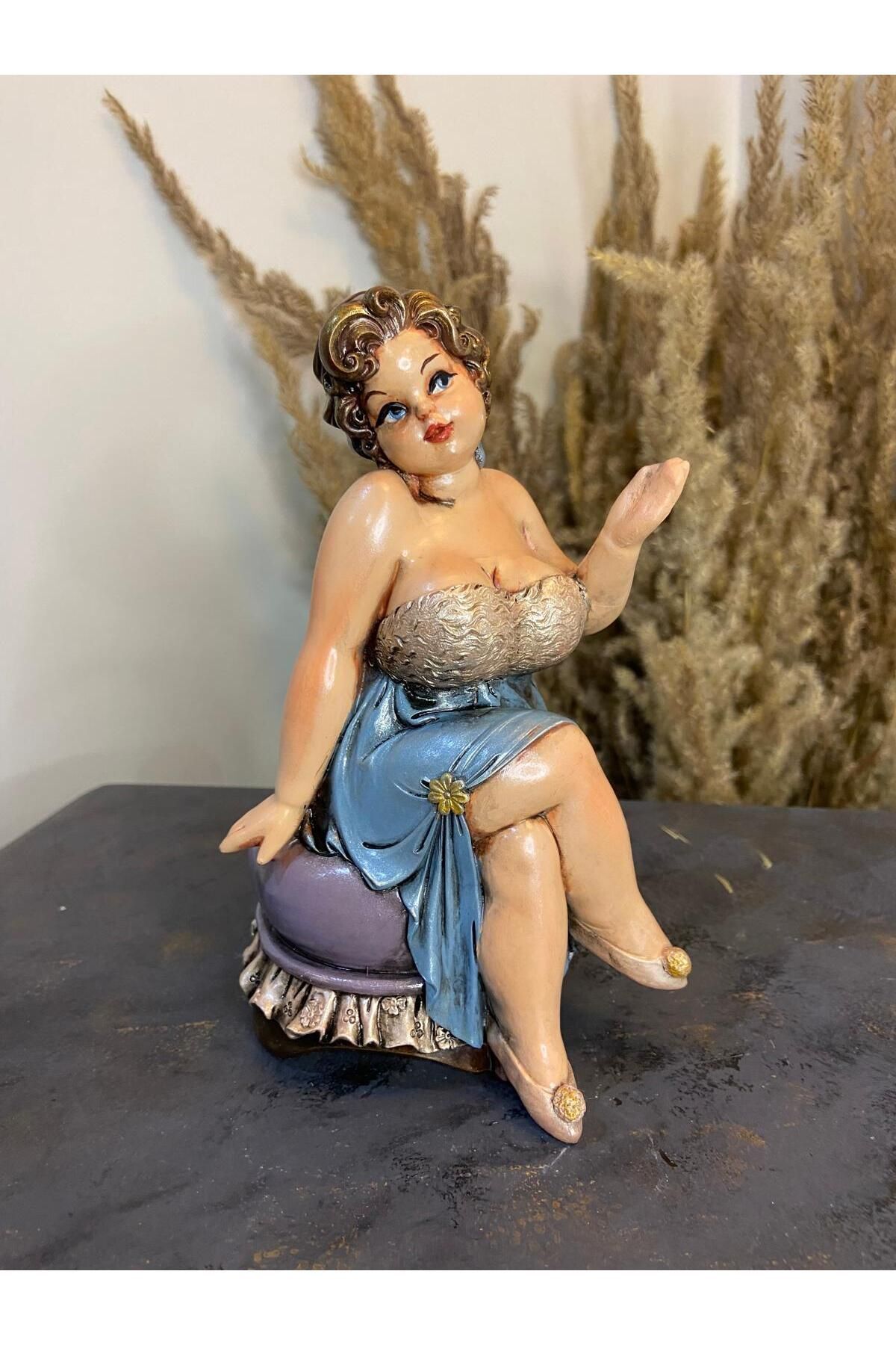 SerenityHaven Tombul ( Şİşman ) Kadın Dekoratif Obje & Biblo Model 1