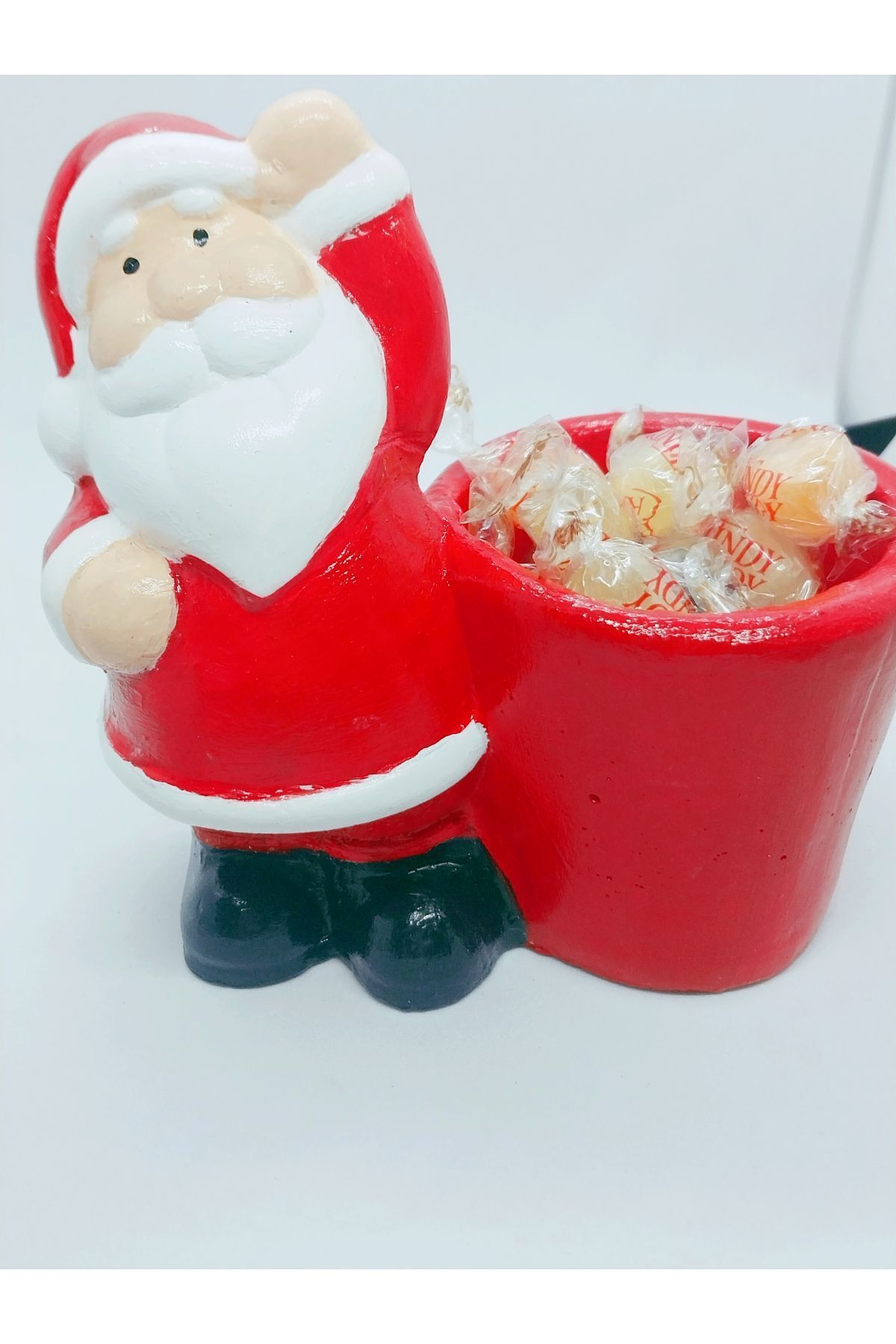 SerenityHaven Noel baba sekerlik yilbasi temalı dekoratif saksi vazo sunumluk