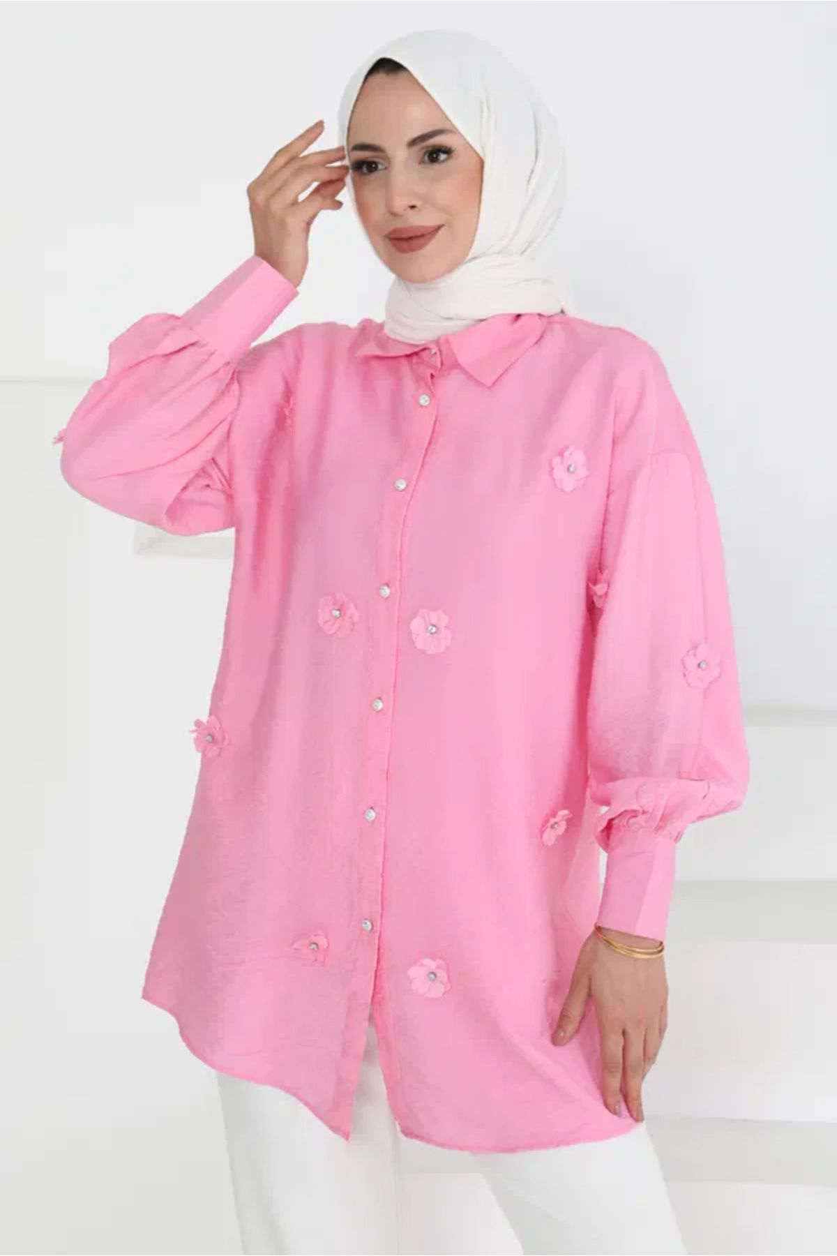 Butik Çiçekli Tunik