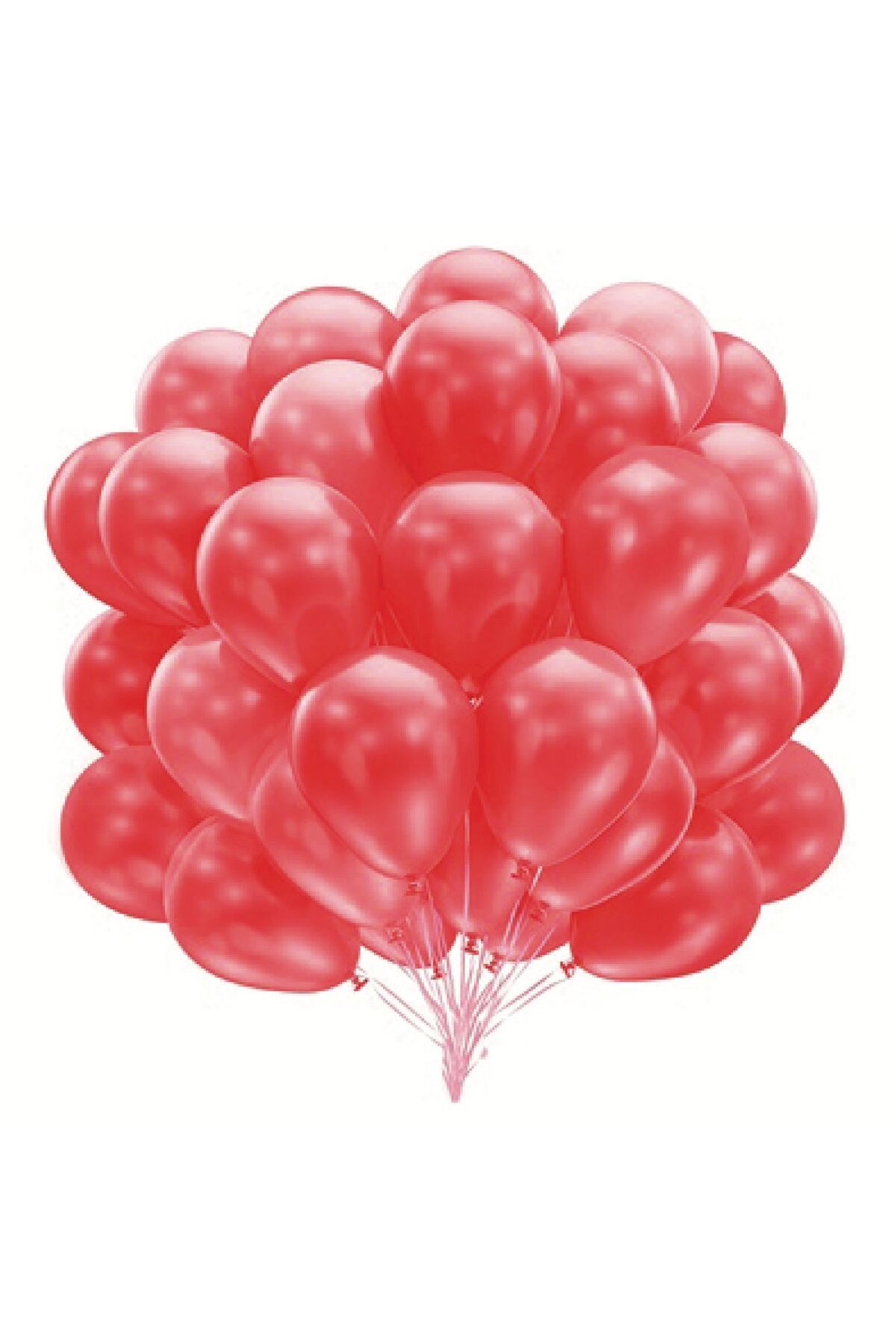 PARTİMİO PARTİ MALZEMELERİ 10'lu Metalik Kırmızı Balon 12'' 30cm