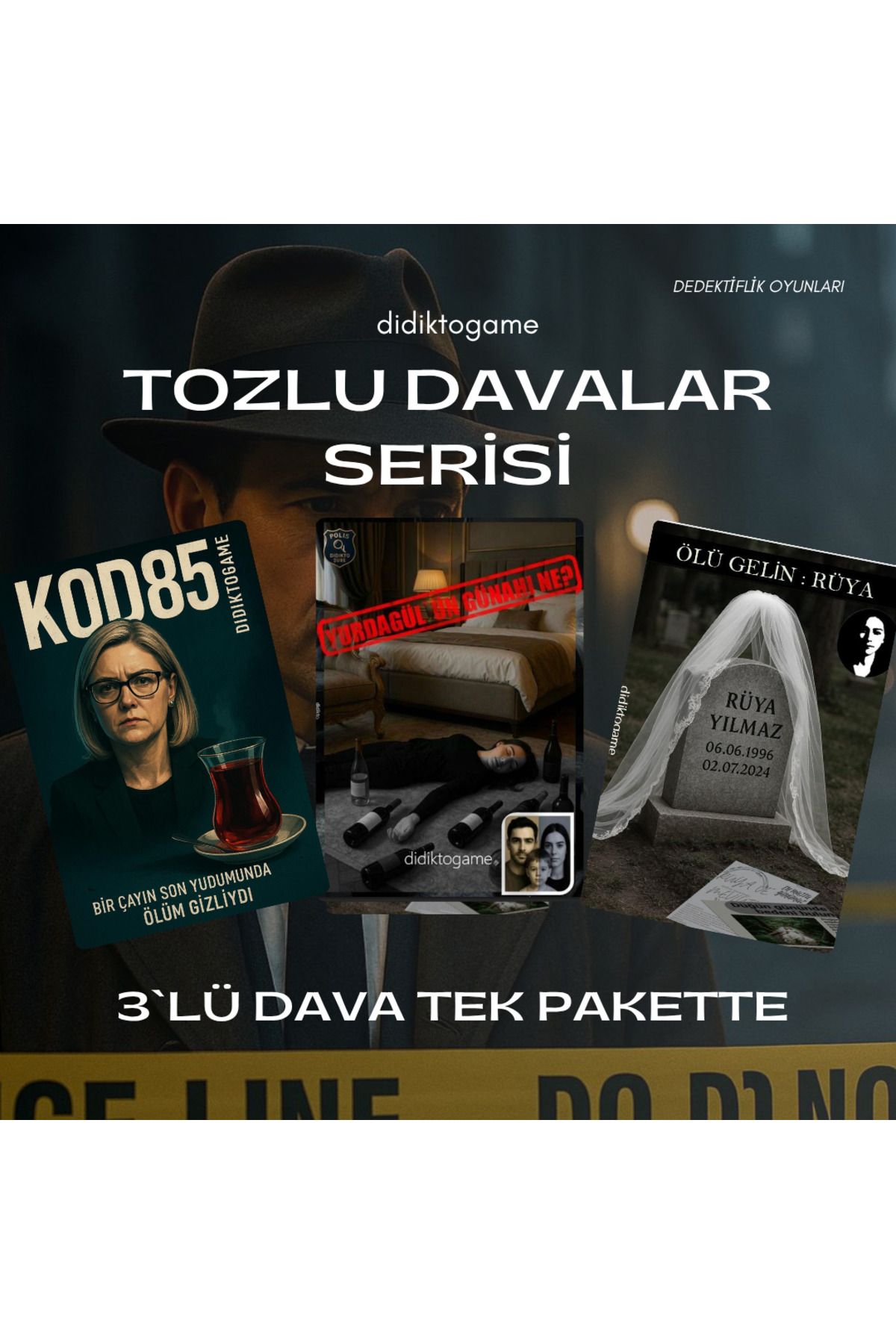 DİDİKTO Didikto Dedektiflik Oyunu Davası 3lü Dava Parti Kutu Dedektif Oyunları Sevgili Aktivite