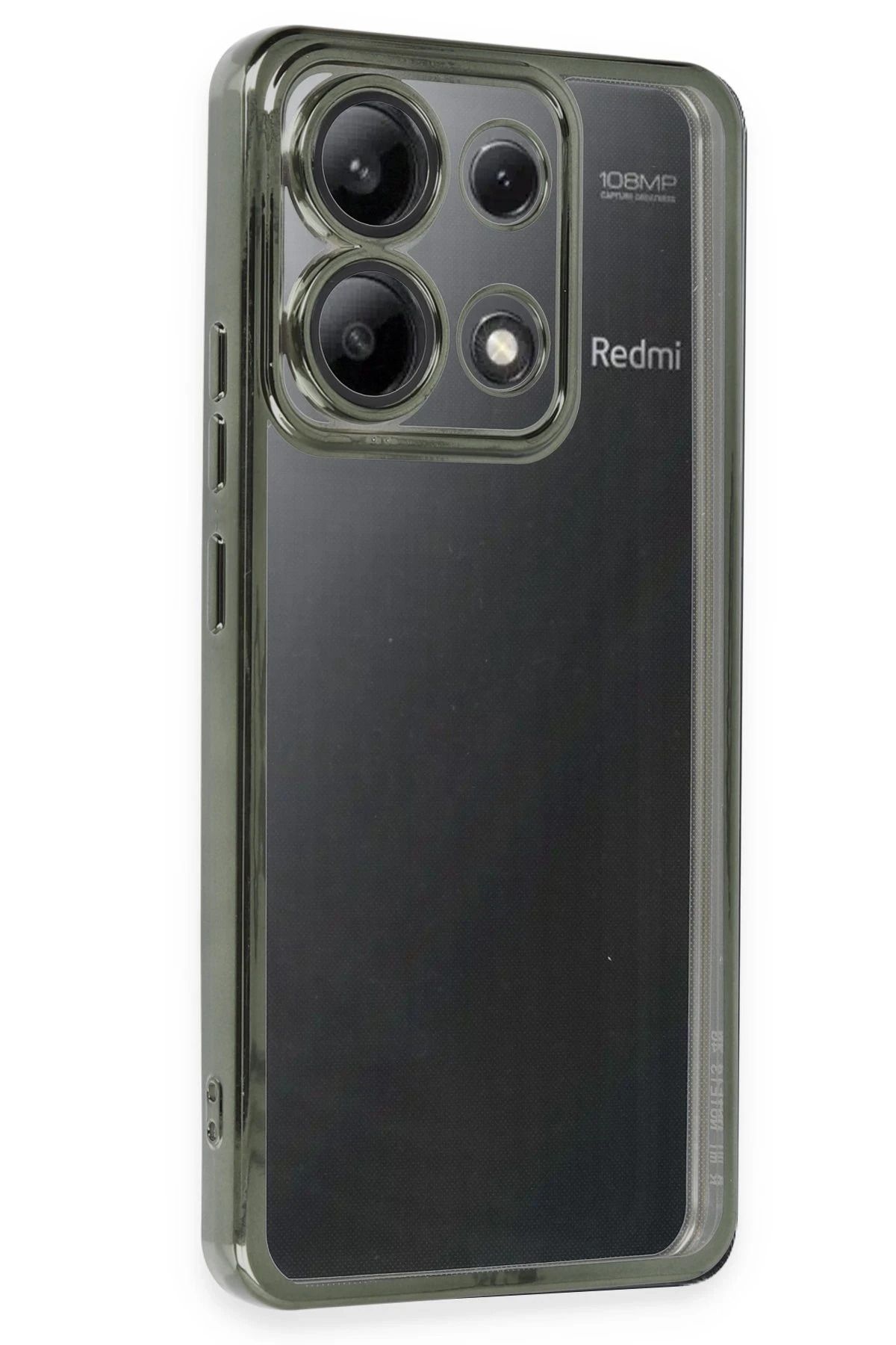 NewFace Xiaomi Poco X6 Pro Kılıf Lensli Silikon - Yeşil FLKRY