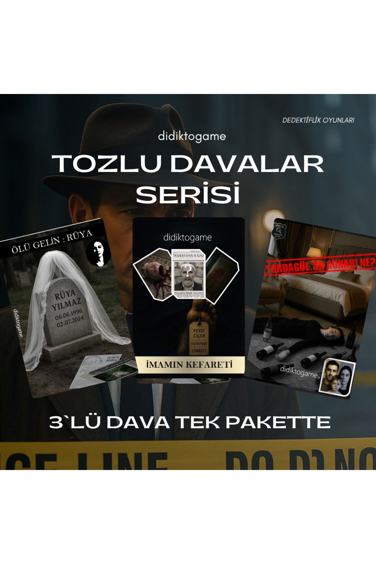 DİDİKTO Didikto Dedektiflik Oyunu Davası 3lü Dava Parti Kutu Dedektif Oyunları Sevgili Aktivite