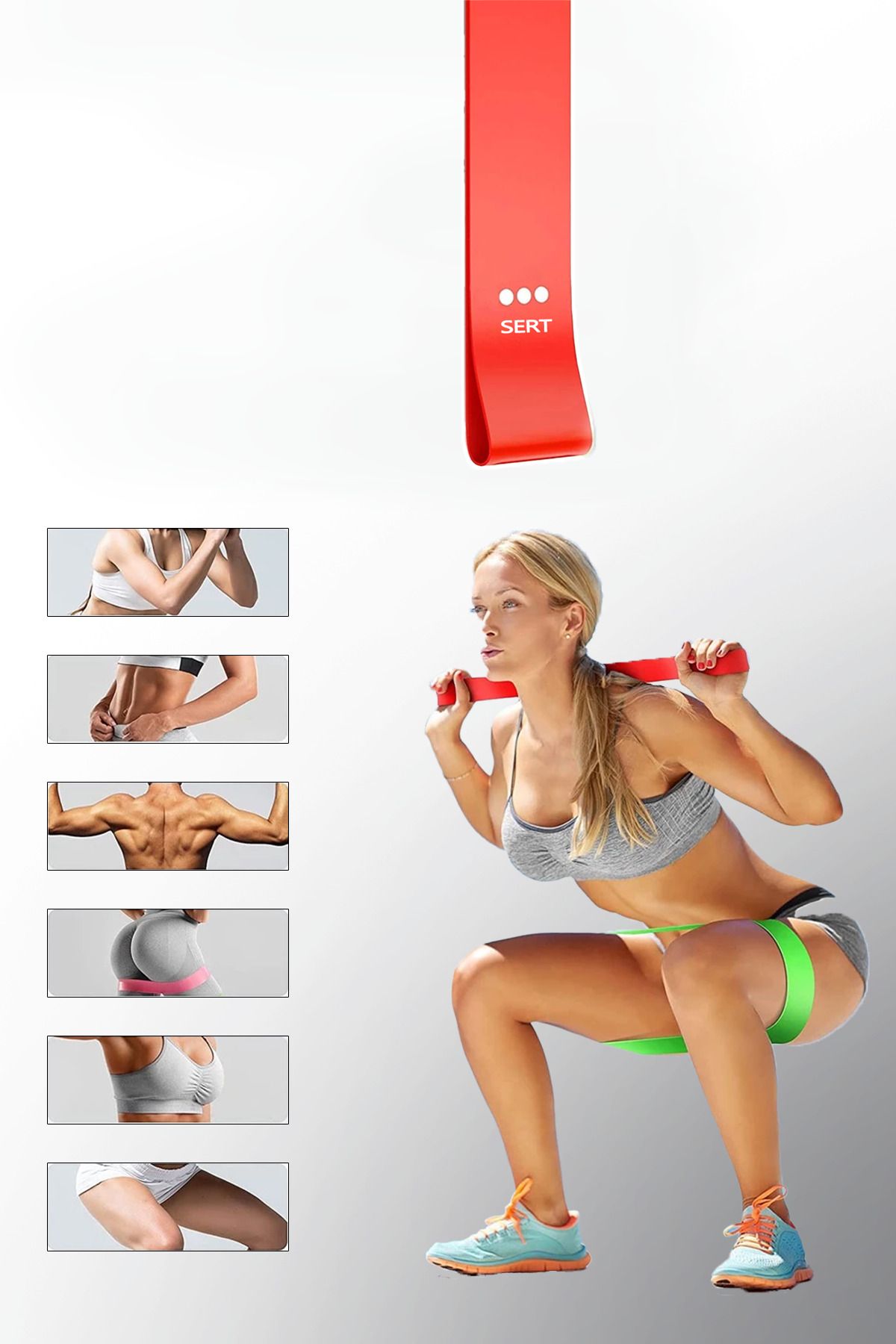COZY SENSE Direnç Lastiği 1 Adet Dayanıklı Vücut Açma Germe Lastik Evde Fitness Spor Yapma Egzersiz Ürünü