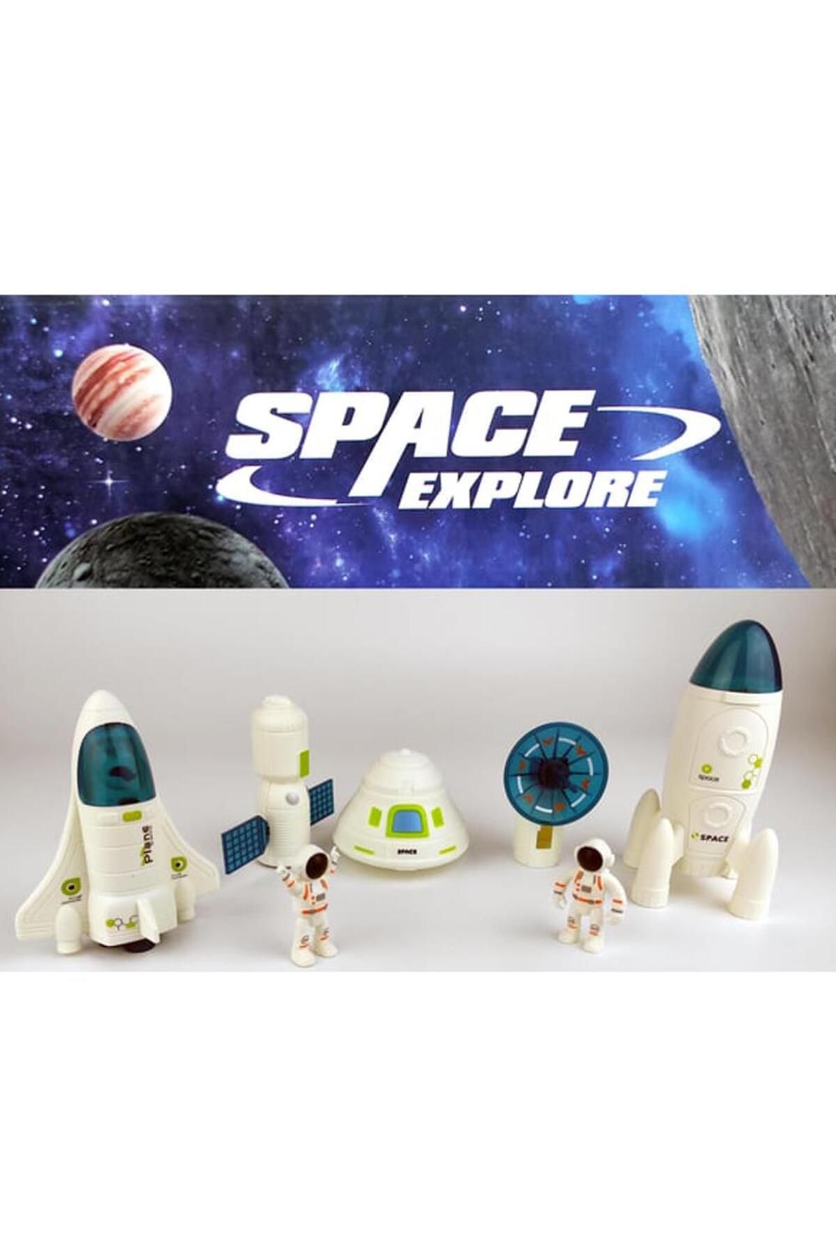 Kelebek Oyuncak Evreni Keşfet Uzay Oyuncak Seti Uydu Mekik Astronot Kapsül 7 Parça Space Explore Uzay İstasyonu